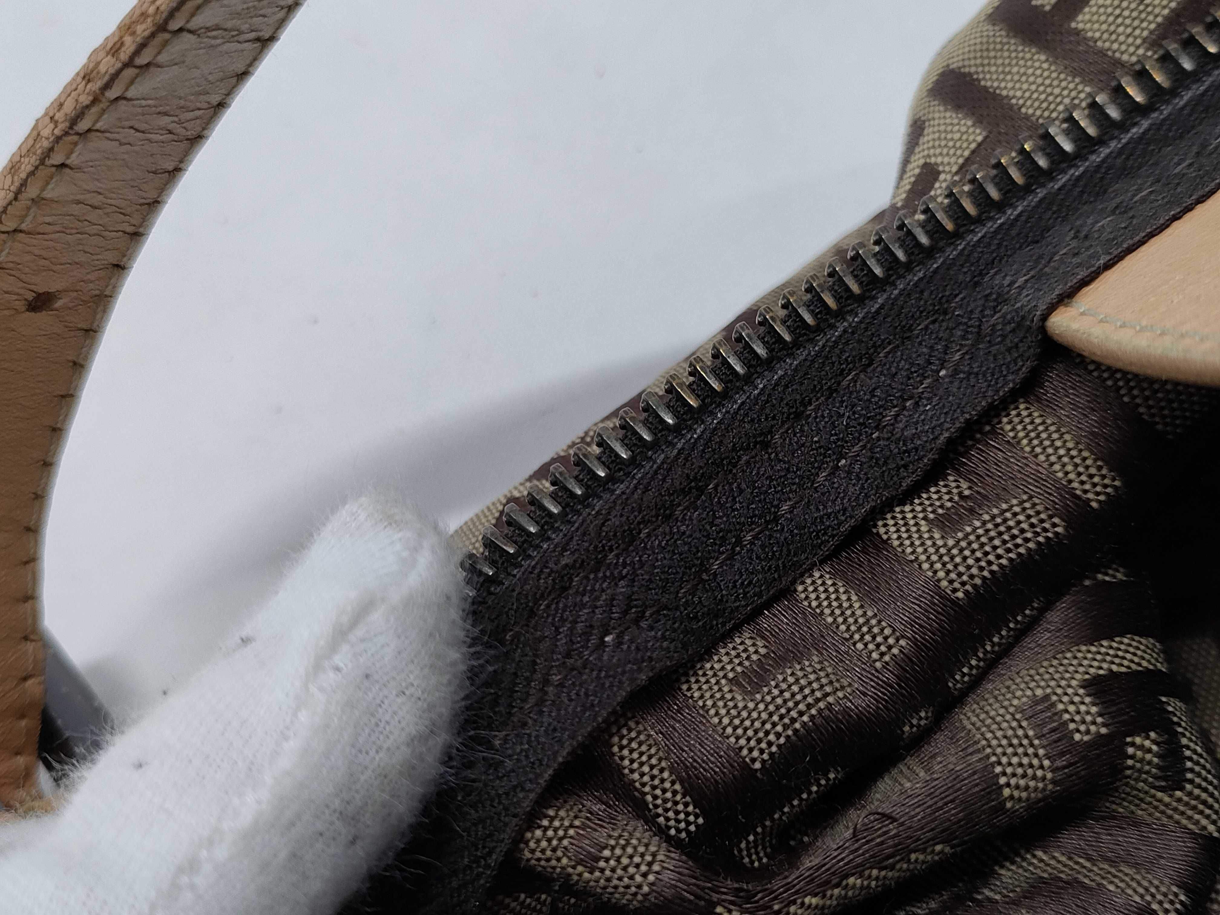 【水曜終了】(10230_0343)FENDI ズッカ柄 ズッカ ミニトート ハンドバッグ
