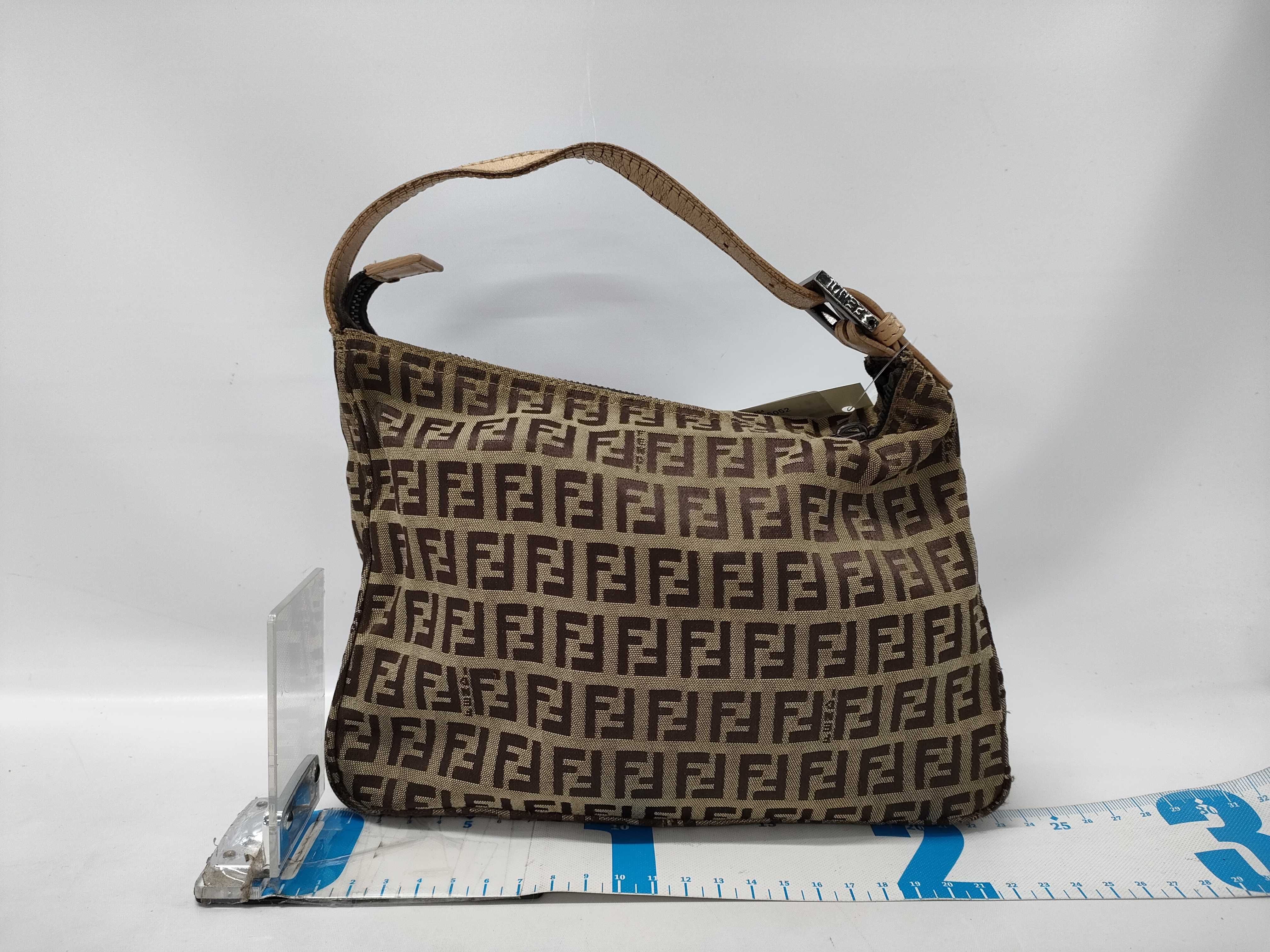 【水曜終了】(10230_0343)FENDI ズッカ柄 ズッカ ミニトート ハンドバッグ