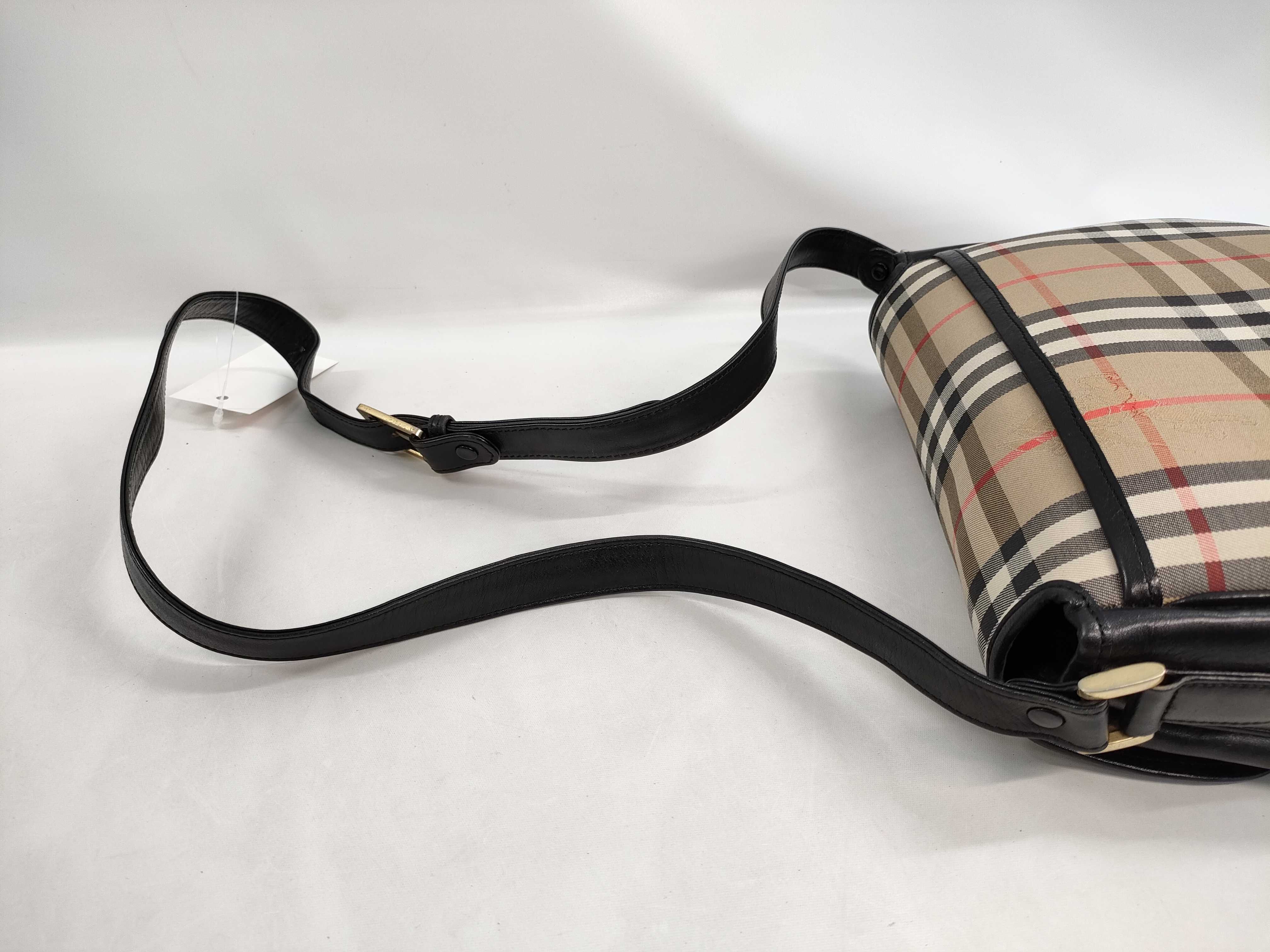 【水曜終了】(10220_0227)BURBERRY バーバリーズ チェックショルダー ショルダーバッグ