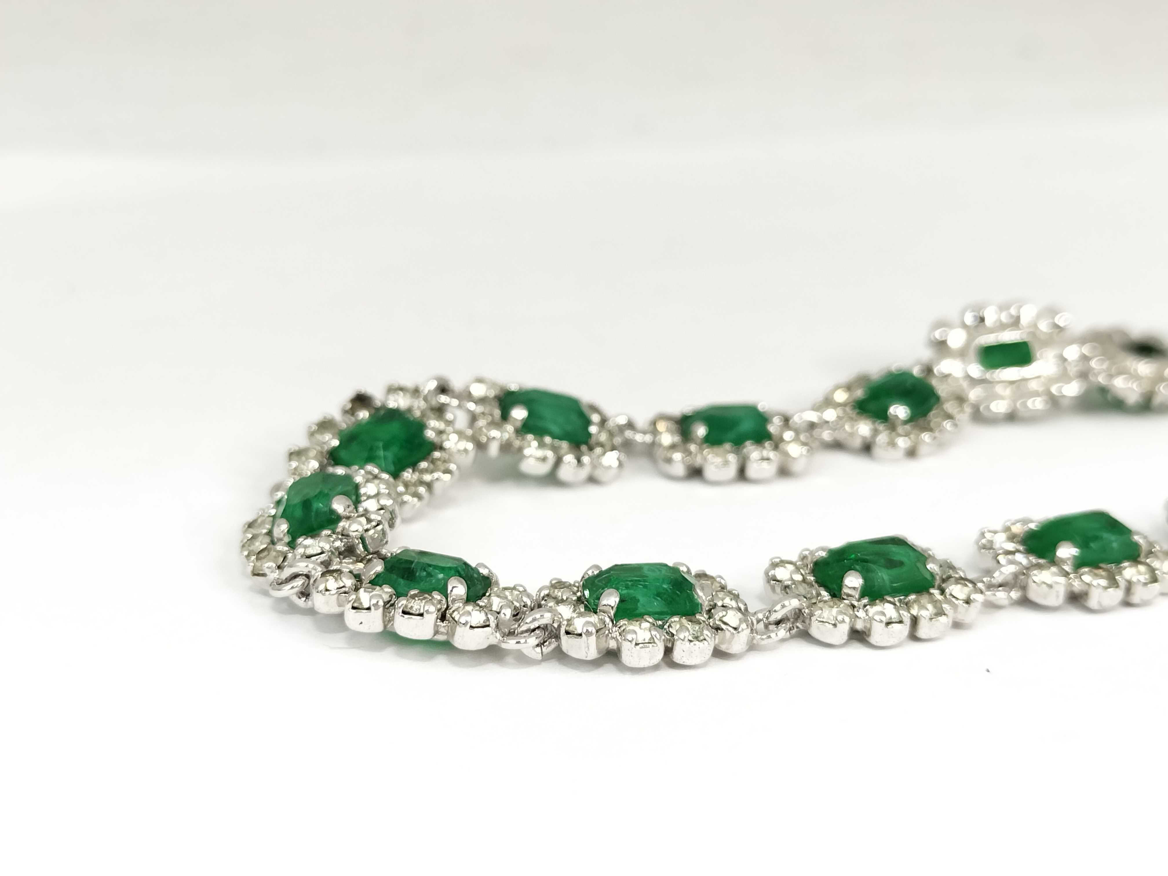 【水曜終了】(10700_0167)Dior 緑石 ラインストーン ネックレス