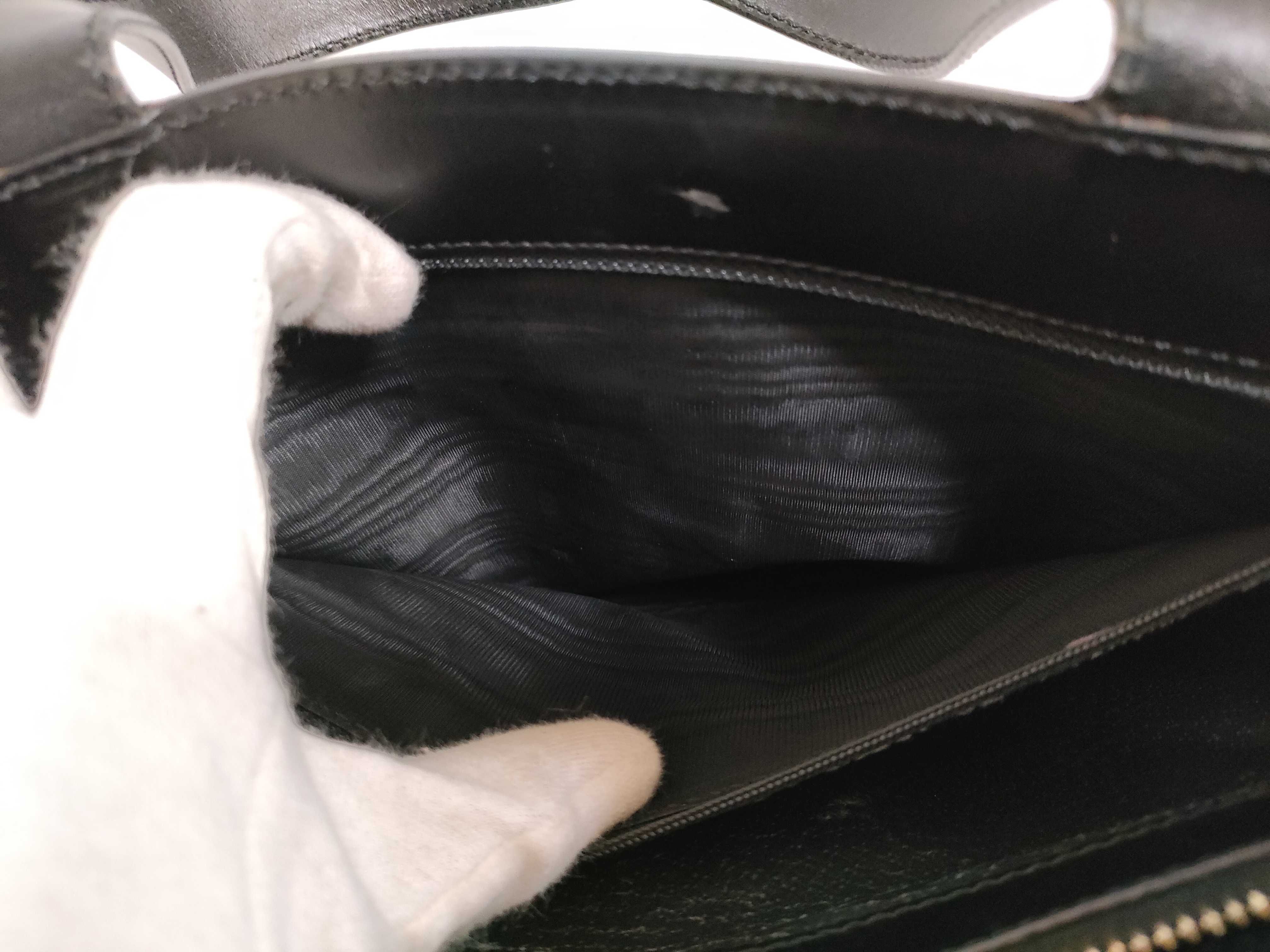 【水曜終了】(10709_0073)CELINE セリーヌ 黒マカダム 2way ハンドバッグ