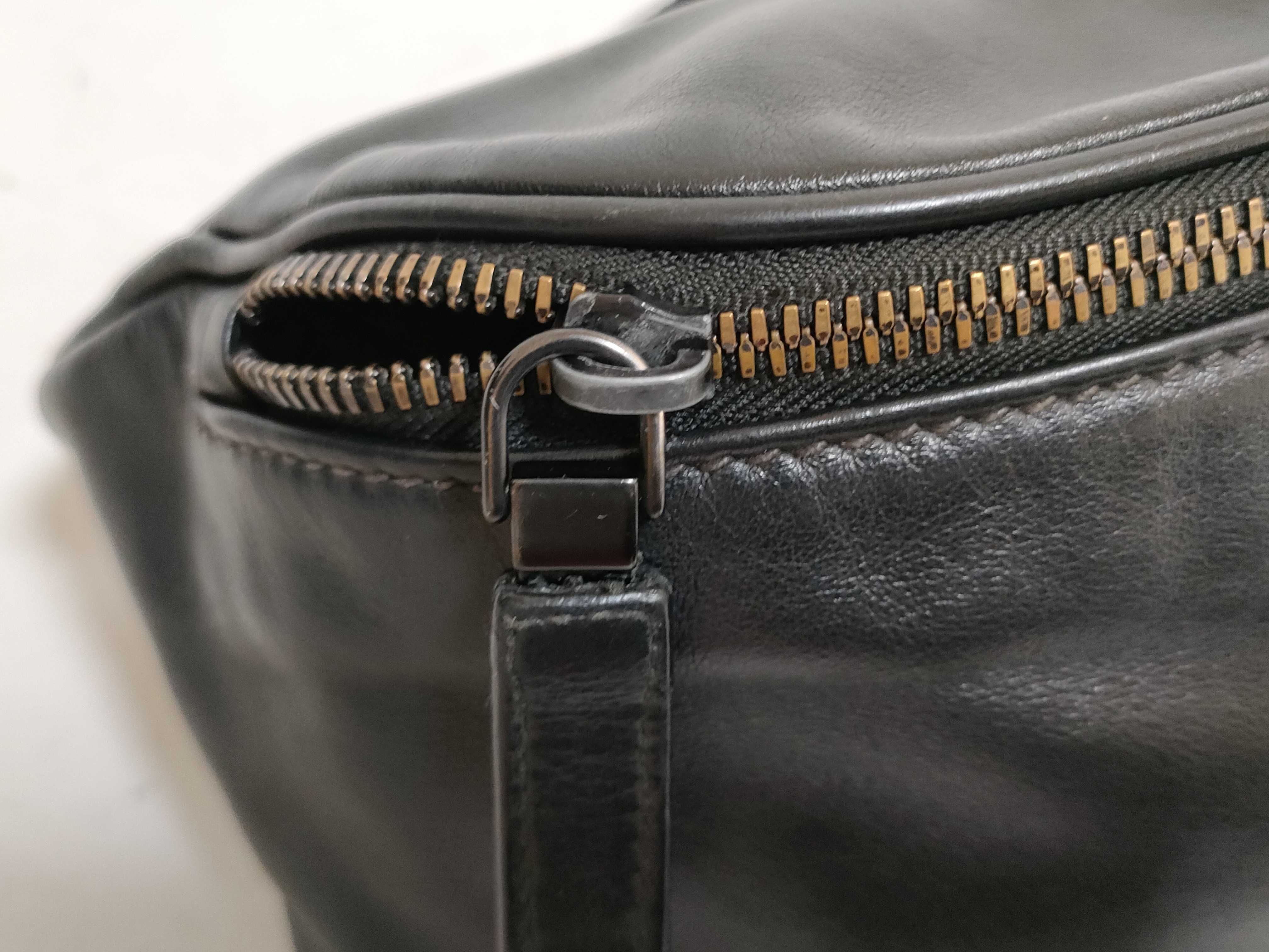 【水曜終了】(10698_0170)PRADA プラダ オールレザー ウエストバッグ ボディバッグ ロゴプレート ショルダーバッグ