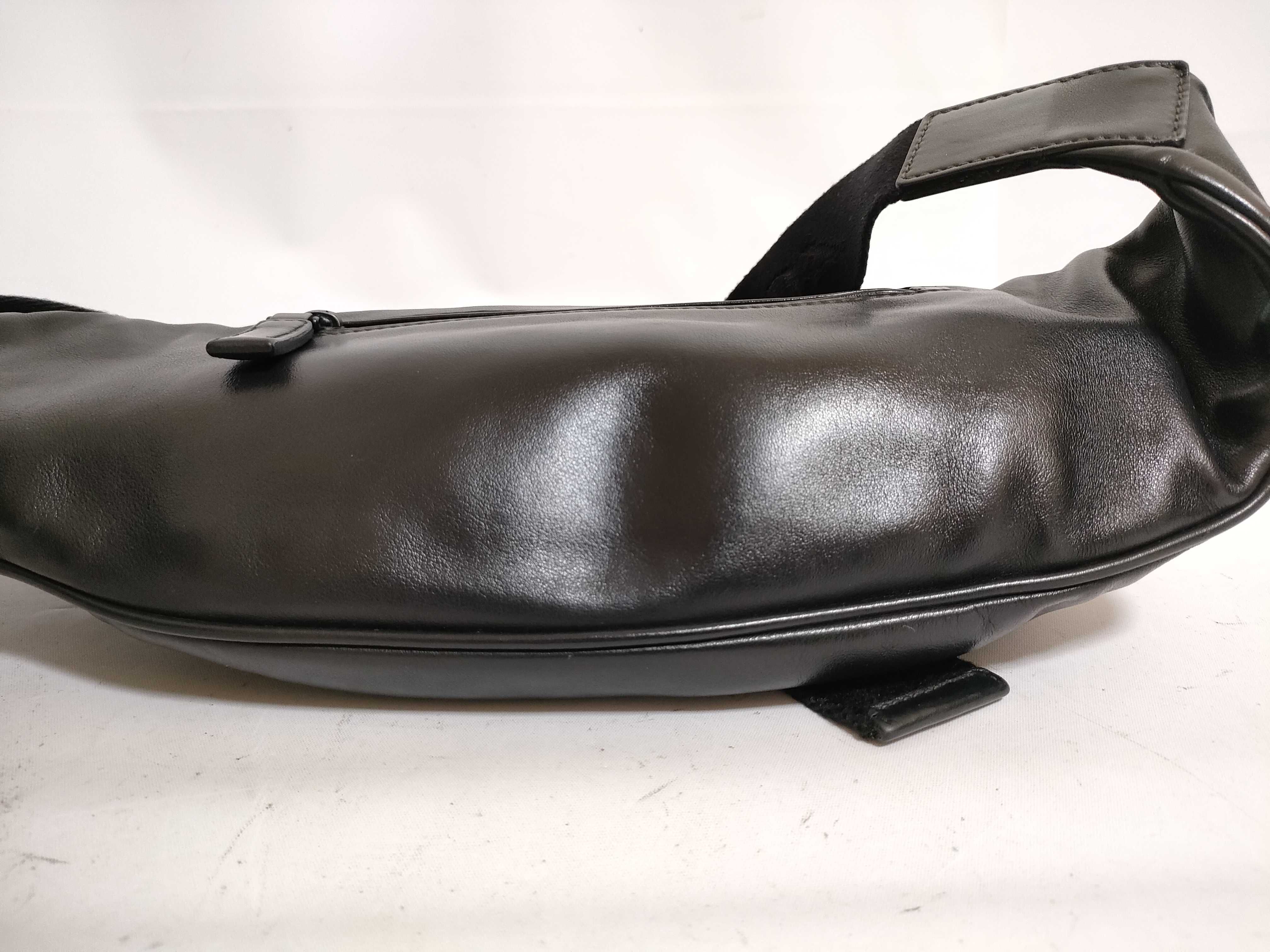 【水曜終了】(10698_0170)PRADA プラダ オールレザー ウエストバッグ ボディバッグ ロゴプレート ショルダーバッグ