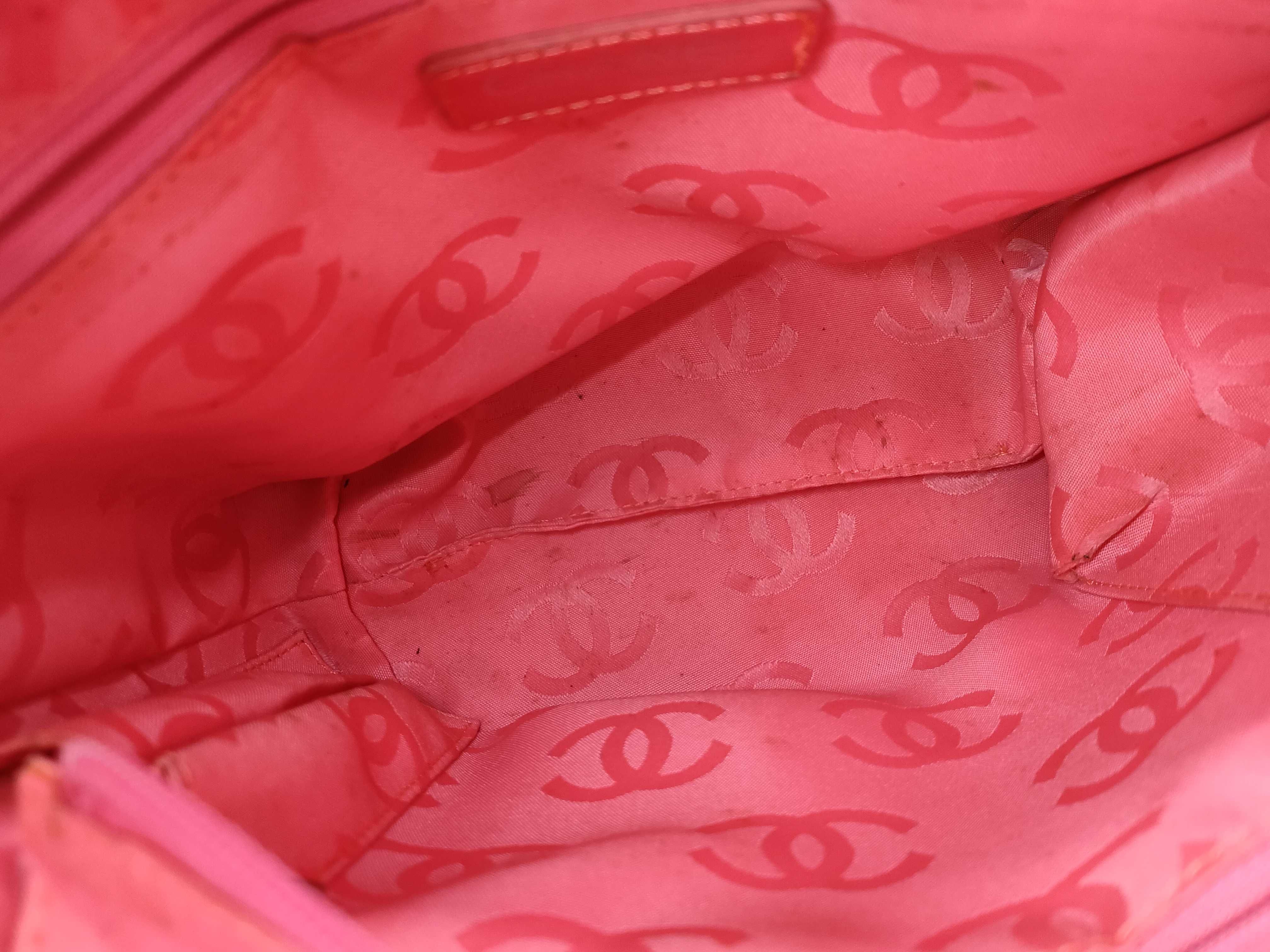 【水曜終了】(10707_0028)CHANEL シャネル カンボンライン ラムスキン ホワイトxブラック シルバー金具 トートバッグ