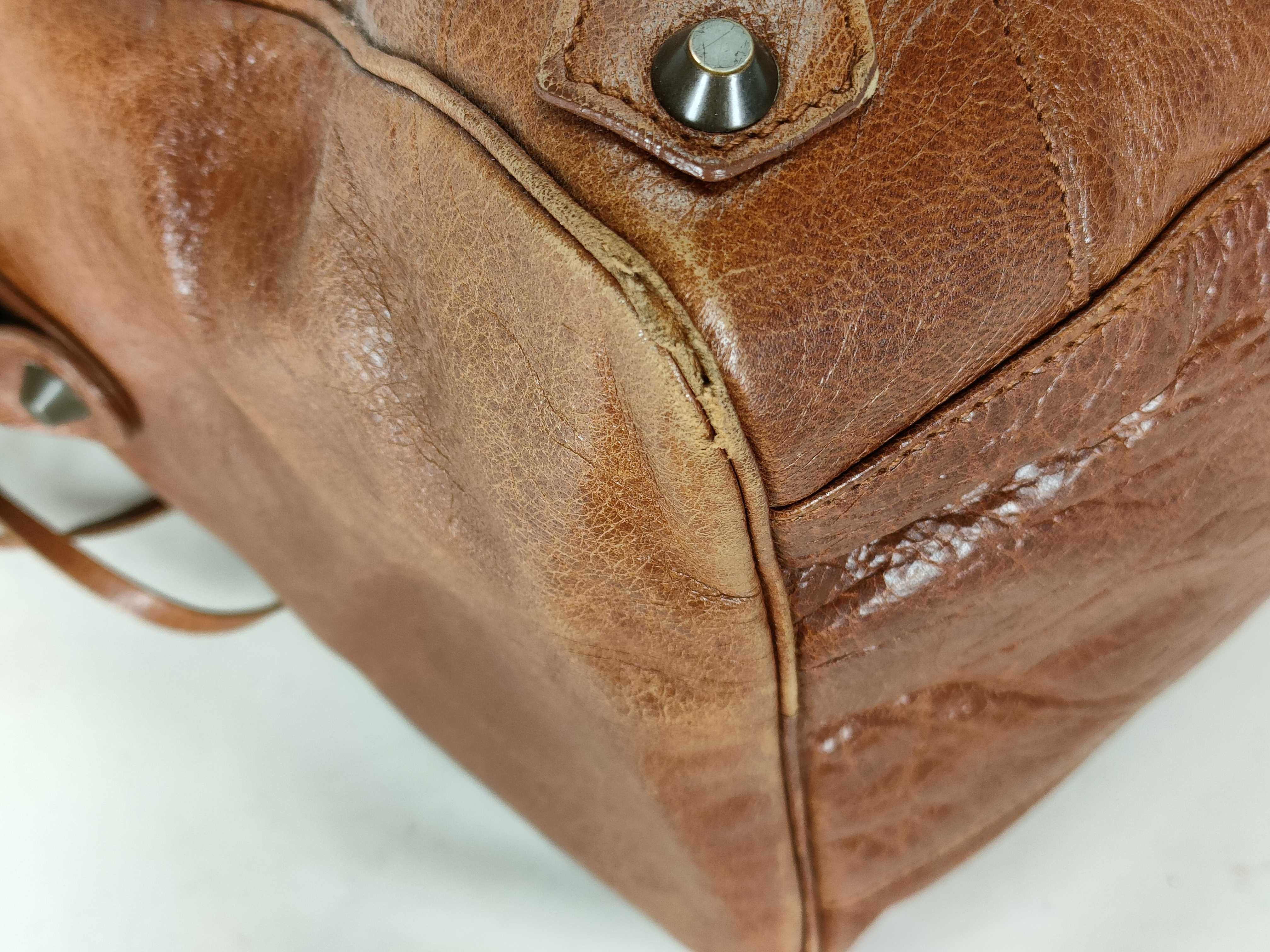 【水曜終了】(10699_0170)BALENCIAGA バレンシアガ 2way ハンドバッグ トートバッグ ショルダーバッグ レザー ザ ツィッギー ザ シティ THE CITY クラシック