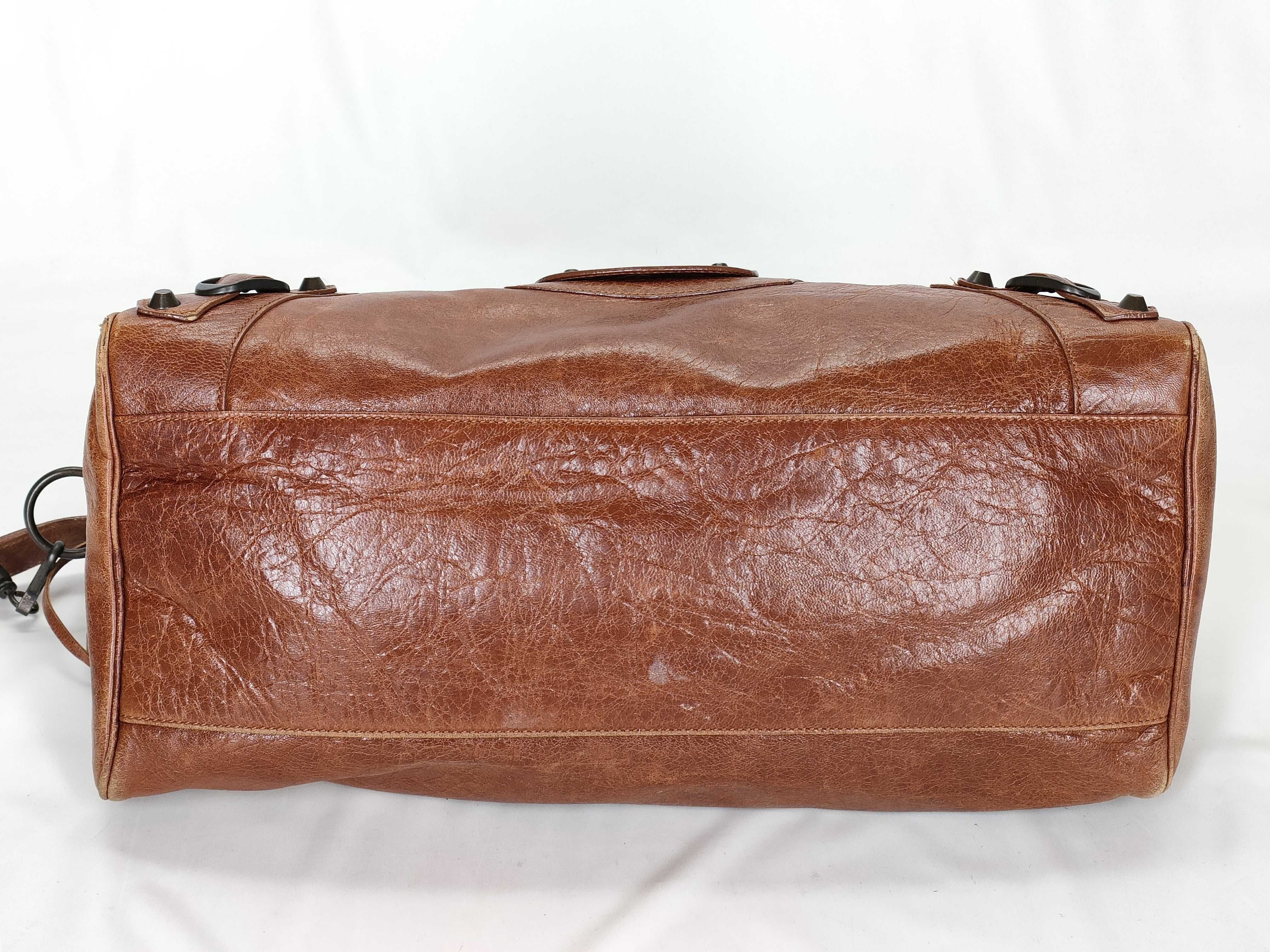 【水曜終了】(10699_0170)BALENCIAGA バレンシアガ 2way ハンドバッグ トートバッグ ショルダーバッグ レザー ザ ツィッギー ザ シティ THE CITY クラシック