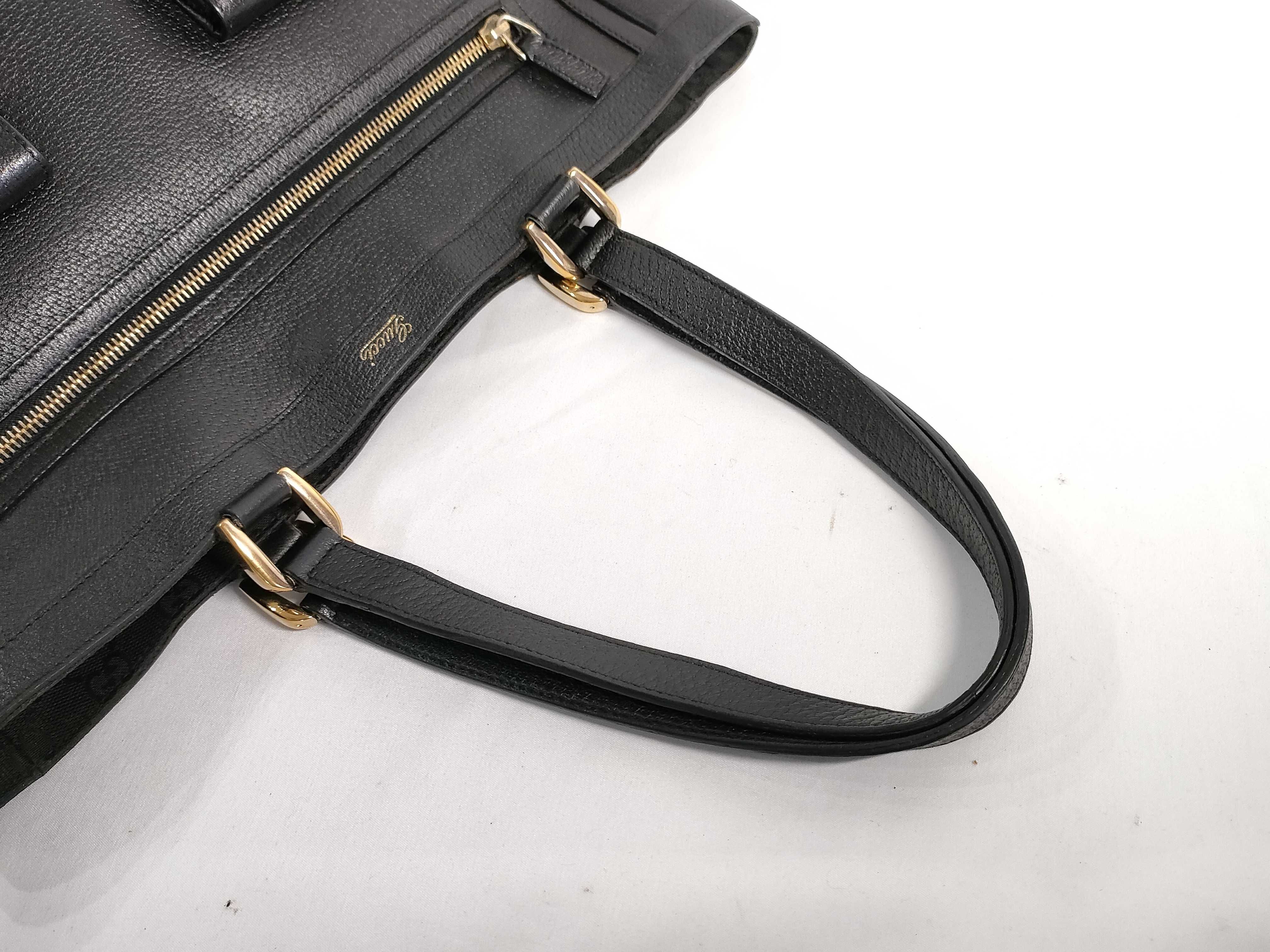 【水曜終了】(10698_0021)GUCCI グッチ トートバック レザー無地 2ポケット トートバッグ