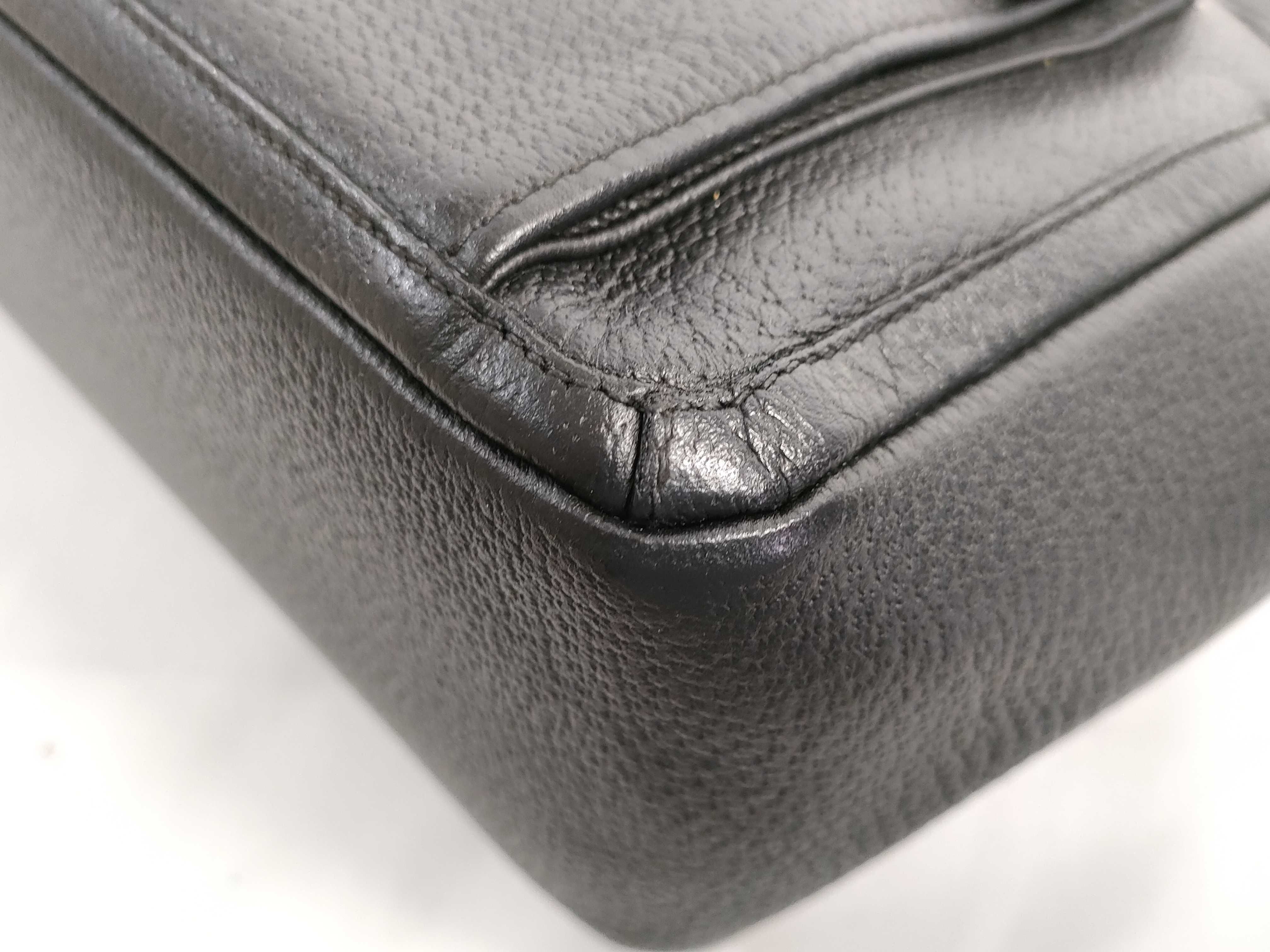 【水曜終了】(10698_0021)GUCCI グッチ トートバック レザー無地 2ポケット トートバッグ