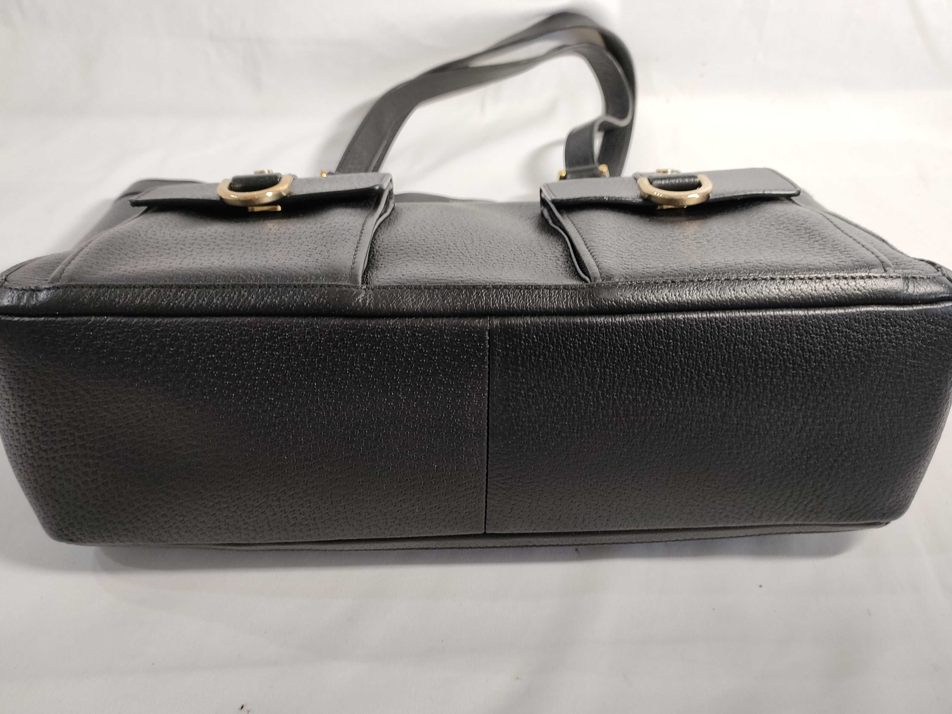 【水曜終了】(10698_0021)GUCCI グッチ トートバック レザー無地 2ポケット トートバッグ