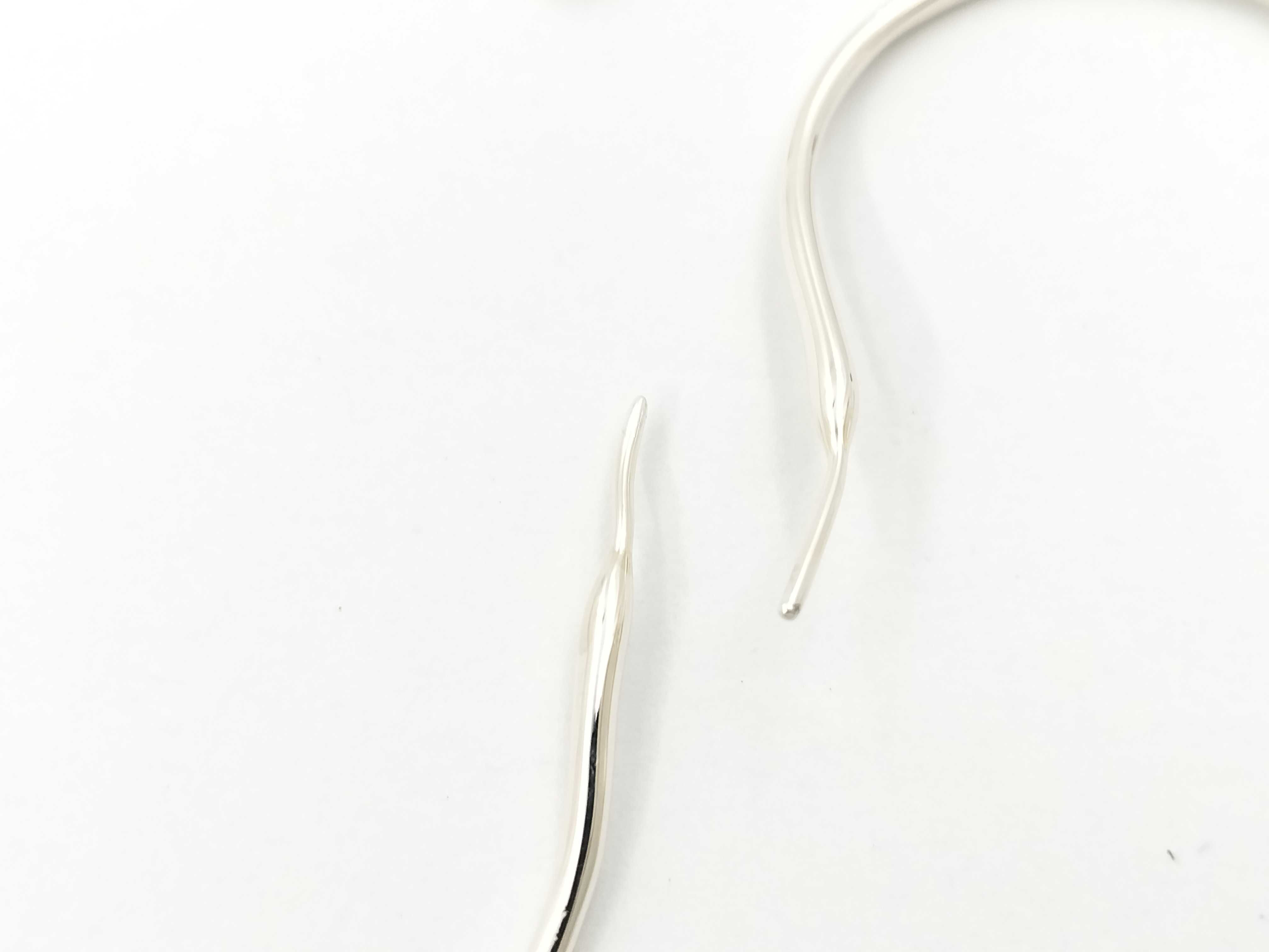 【水曜終了】(10700_0123)Tiffany&Co. ティファニー エルサ・ペレッティ オープン ハート フープ ピアス Lサイズ Ag925 10.9g