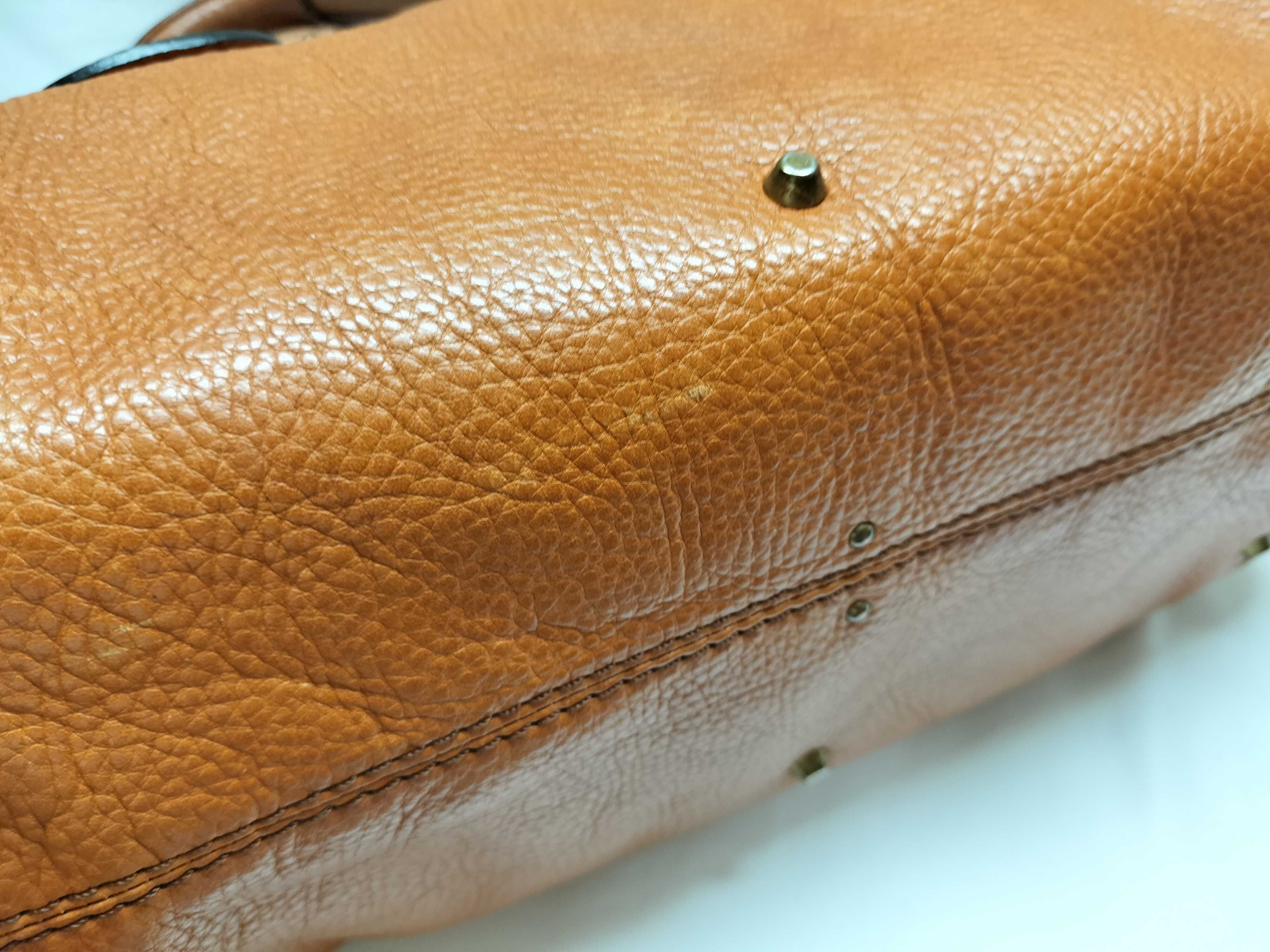 【水曜終了】(10699_0096)chloe Chloe クロエ パディントン レザー パドロック カデナ 南京錠 トートバッグ ハンドバッグ