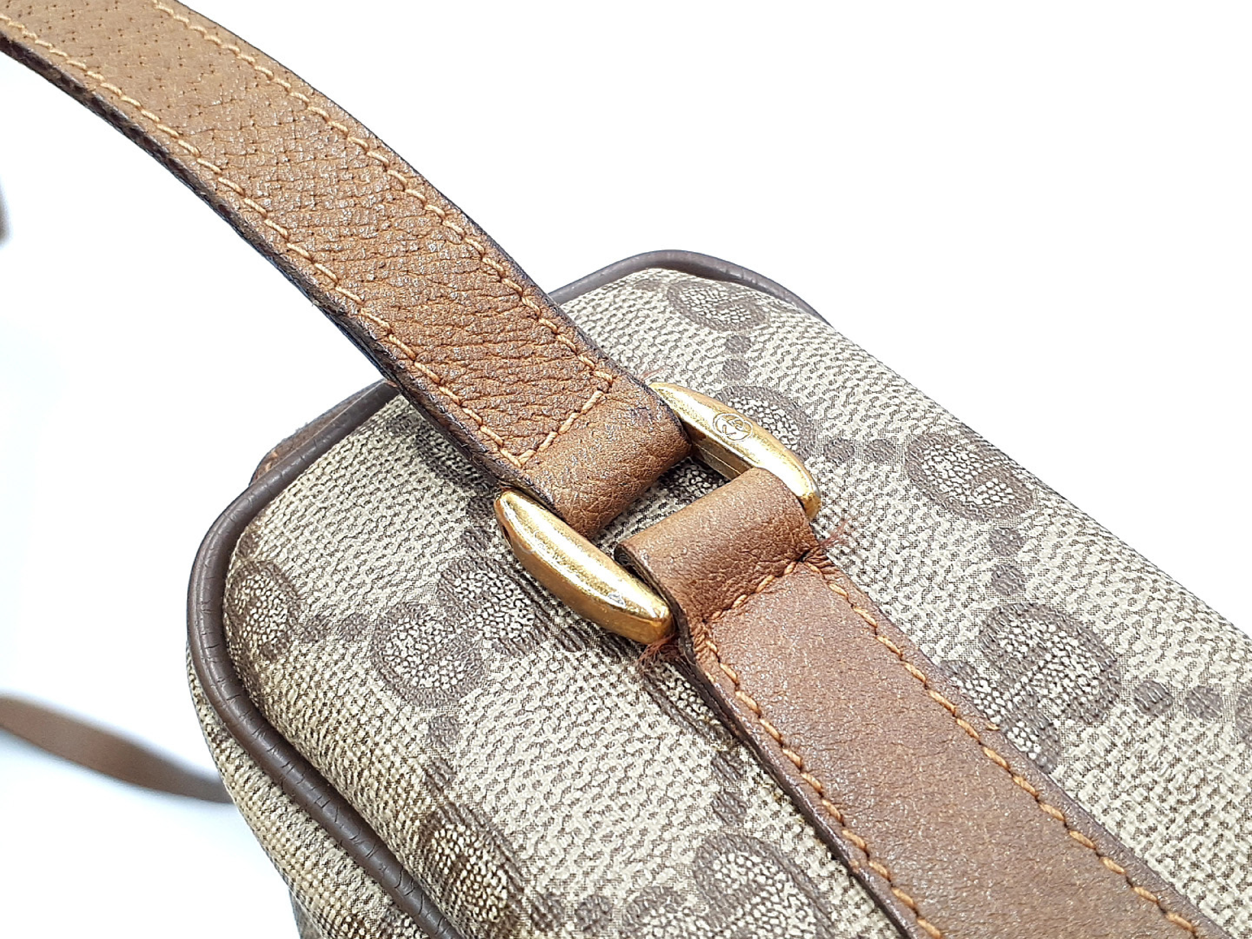 【水曜終了】(10827_0026)GUCCI GGスプリーム シェリーライン ゴールド金具 ショルダーバッグ