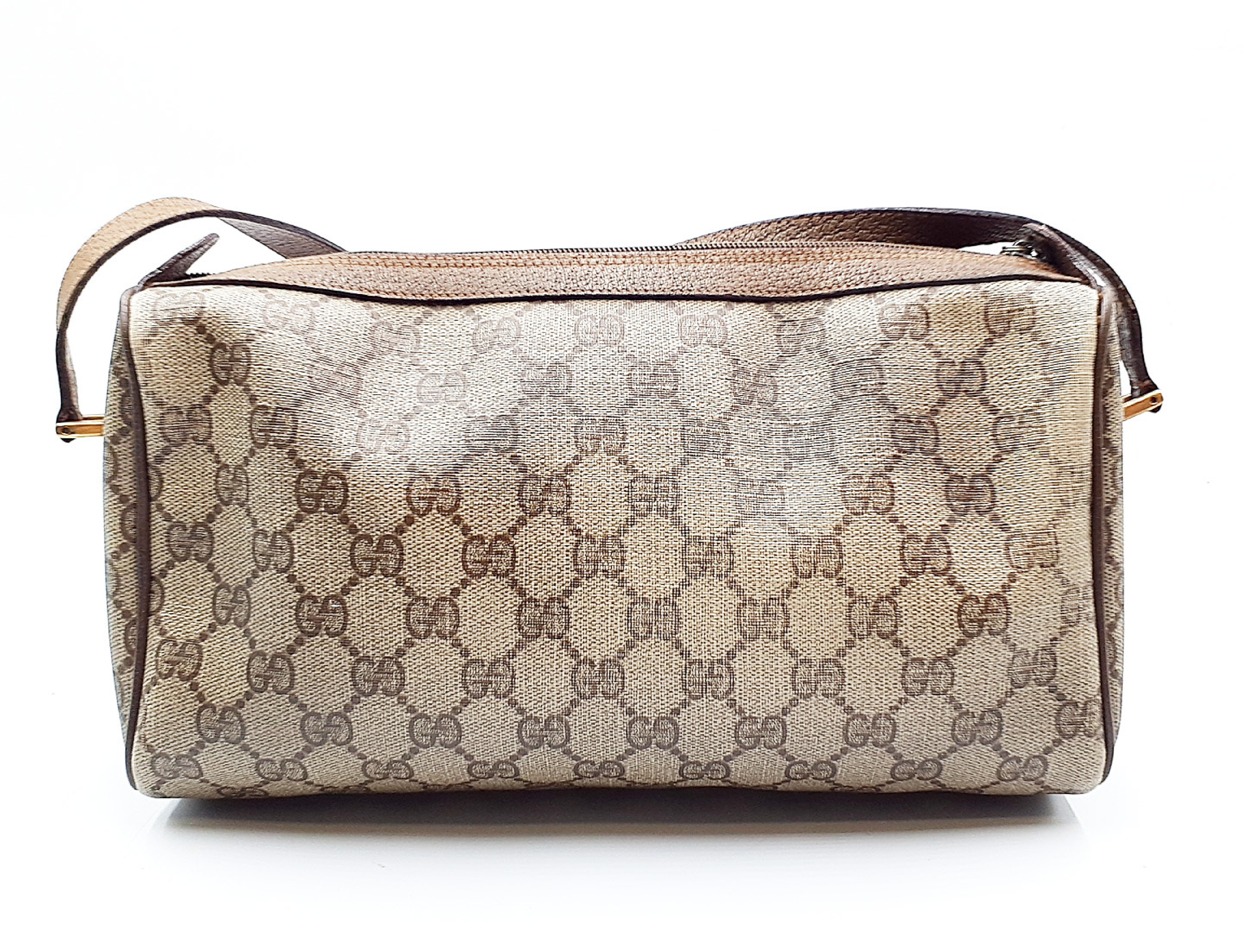 【水曜終了】(10827_0026)GUCCI GGスプリーム シェリーライン ゴールド金具 ショルダーバッグ