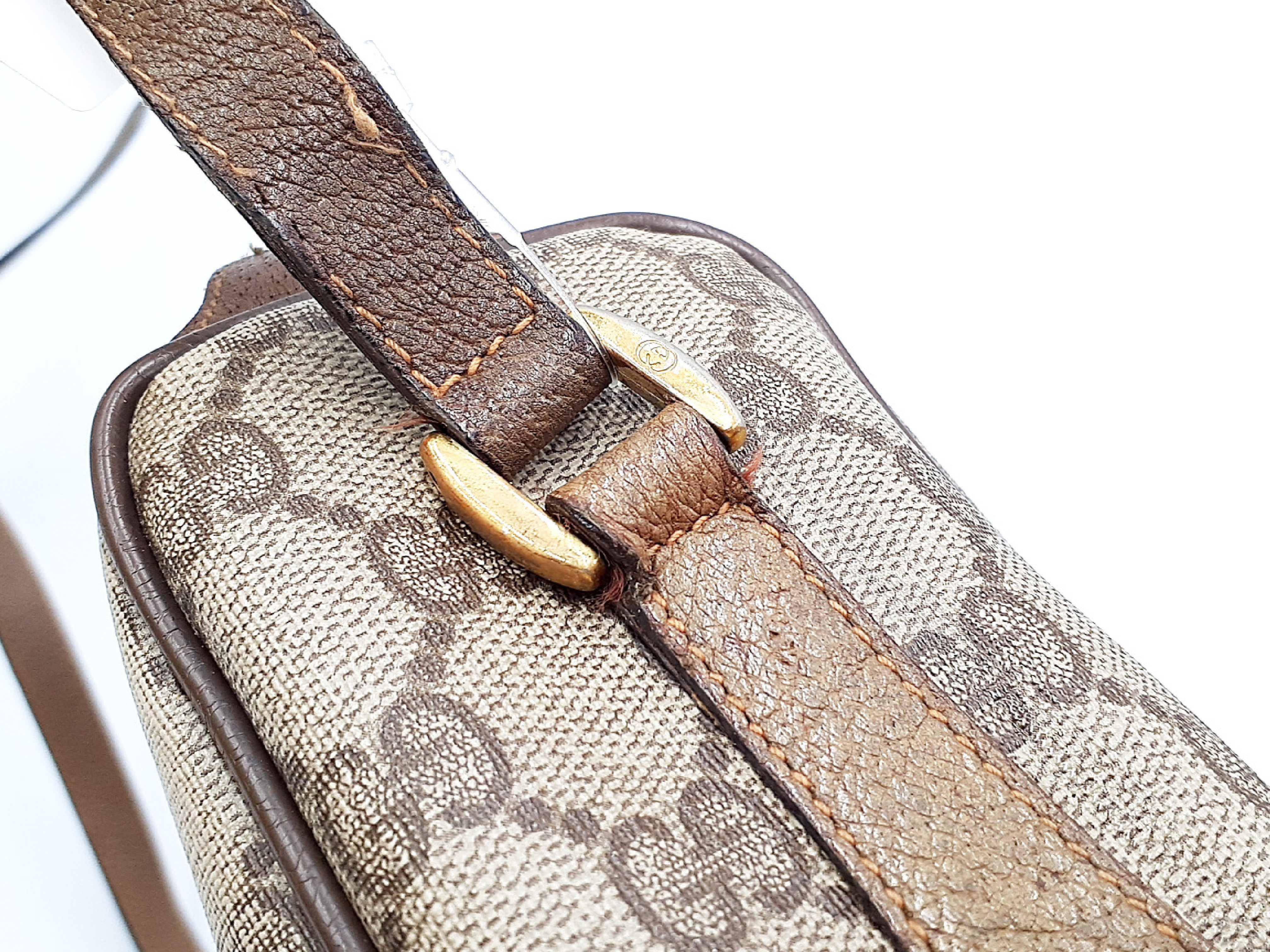 【水曜終了】(10827_0026)GUCCI GGスプリーム シェリーライン ゴールド金具 ショルダーバッグ