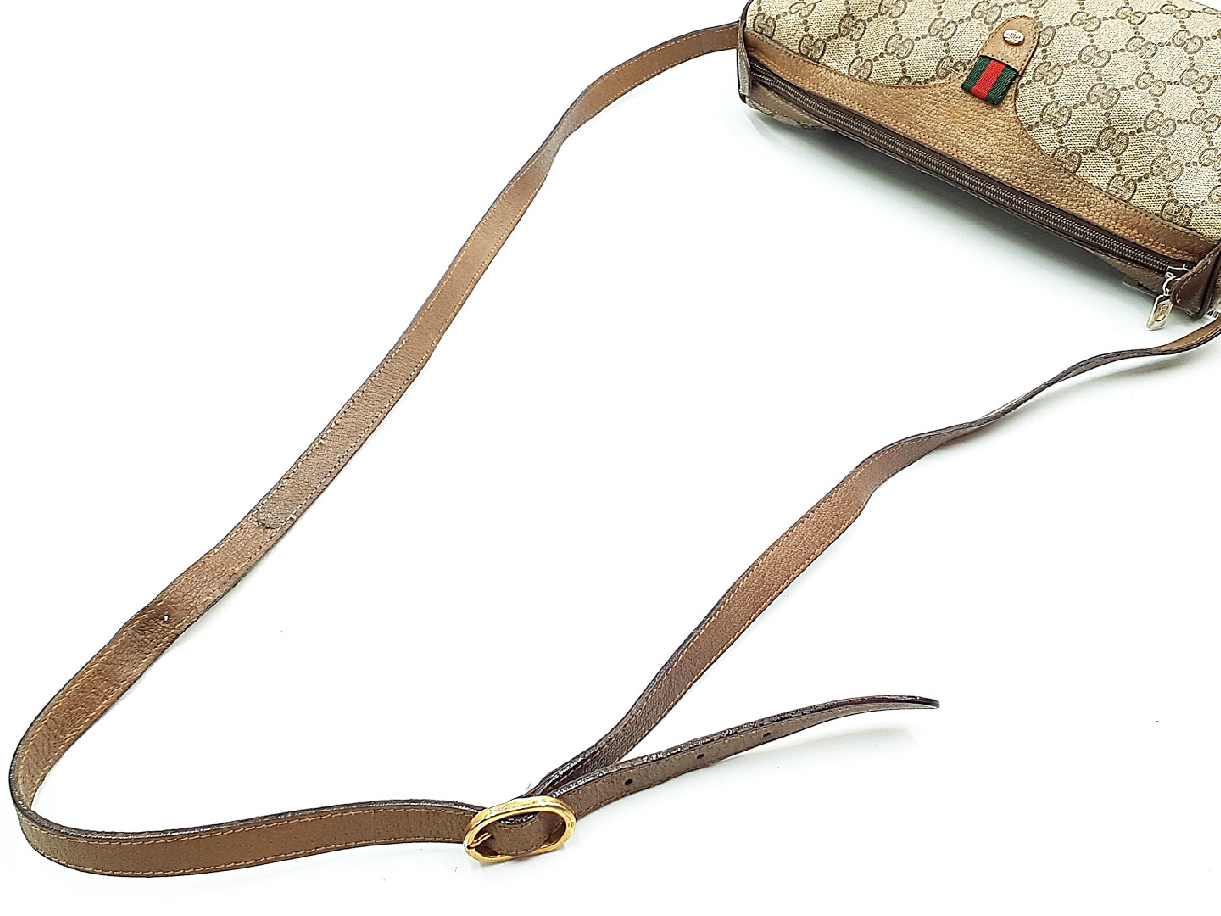 【水曜終了】(10827_0026)GUCCI GGスプリーム シェリーライン ゴールド金具 ショルダーバッグ