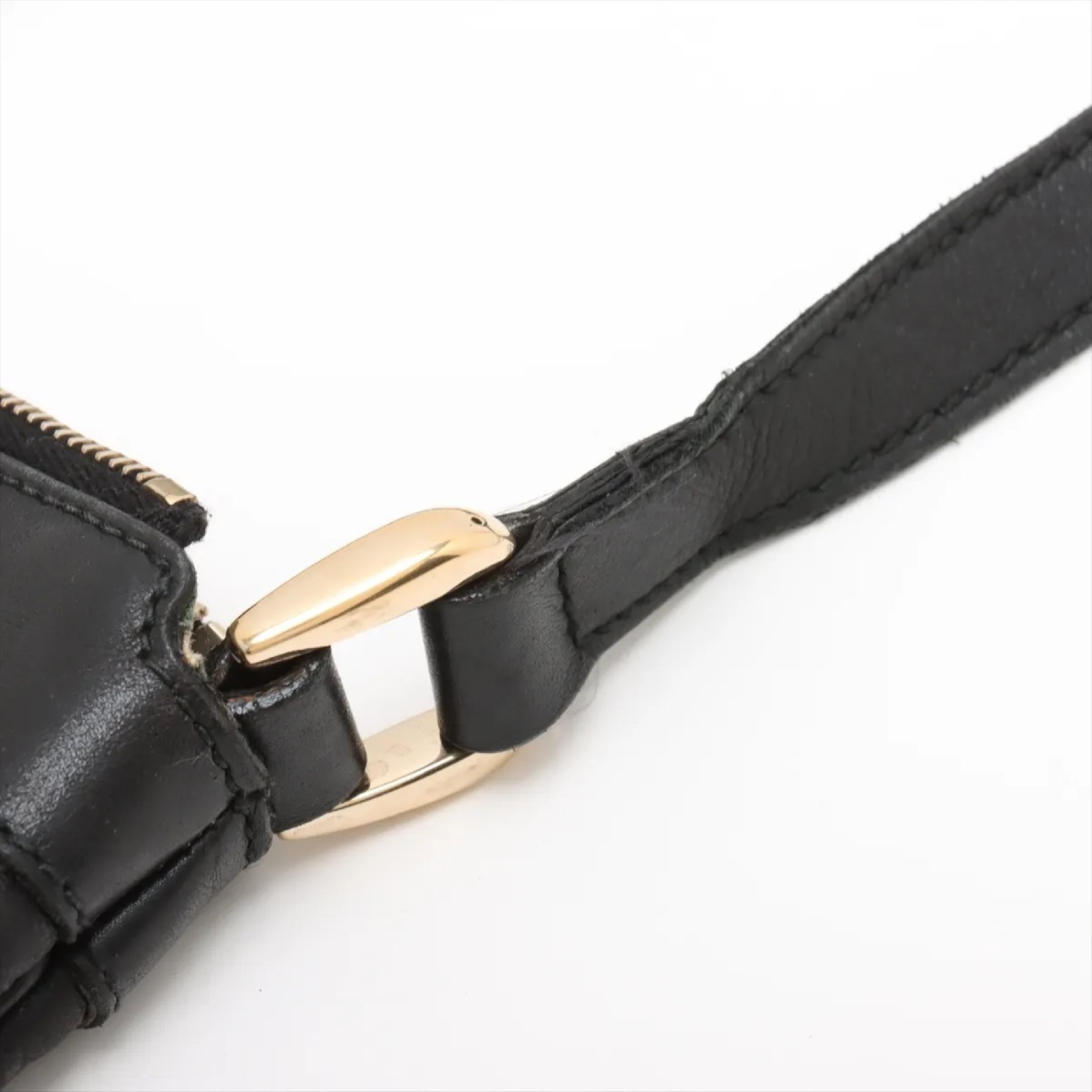 【水曜終了】(10827_0017)GUCCI グッチシマ レザー ショルダーバッグ ブラック ショルダーバッグ