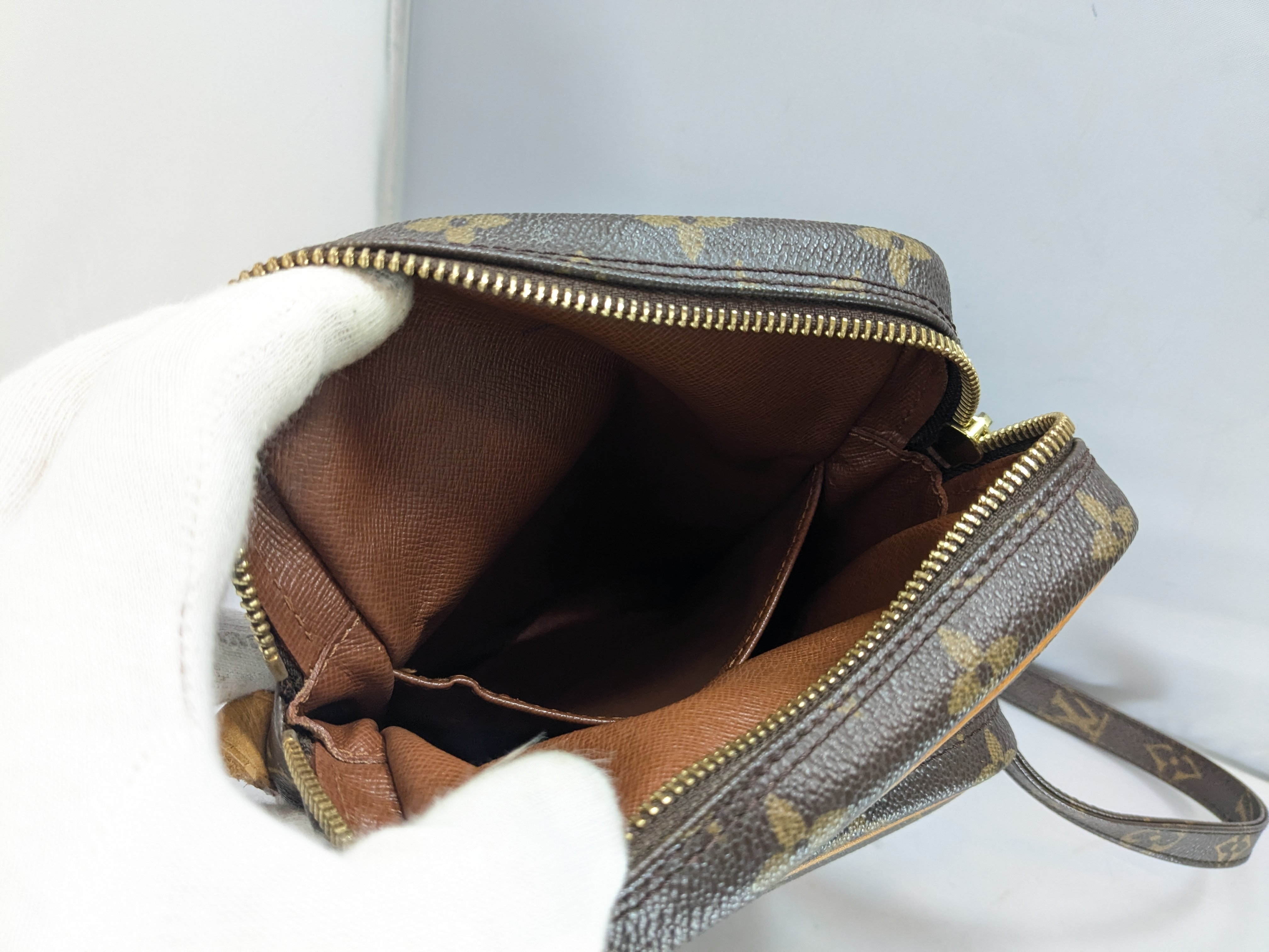 【水曜終了】(10708_0075)LOUIS VUITTON LV モノグラム アマゾン ベタ無し ショルダーバッグ