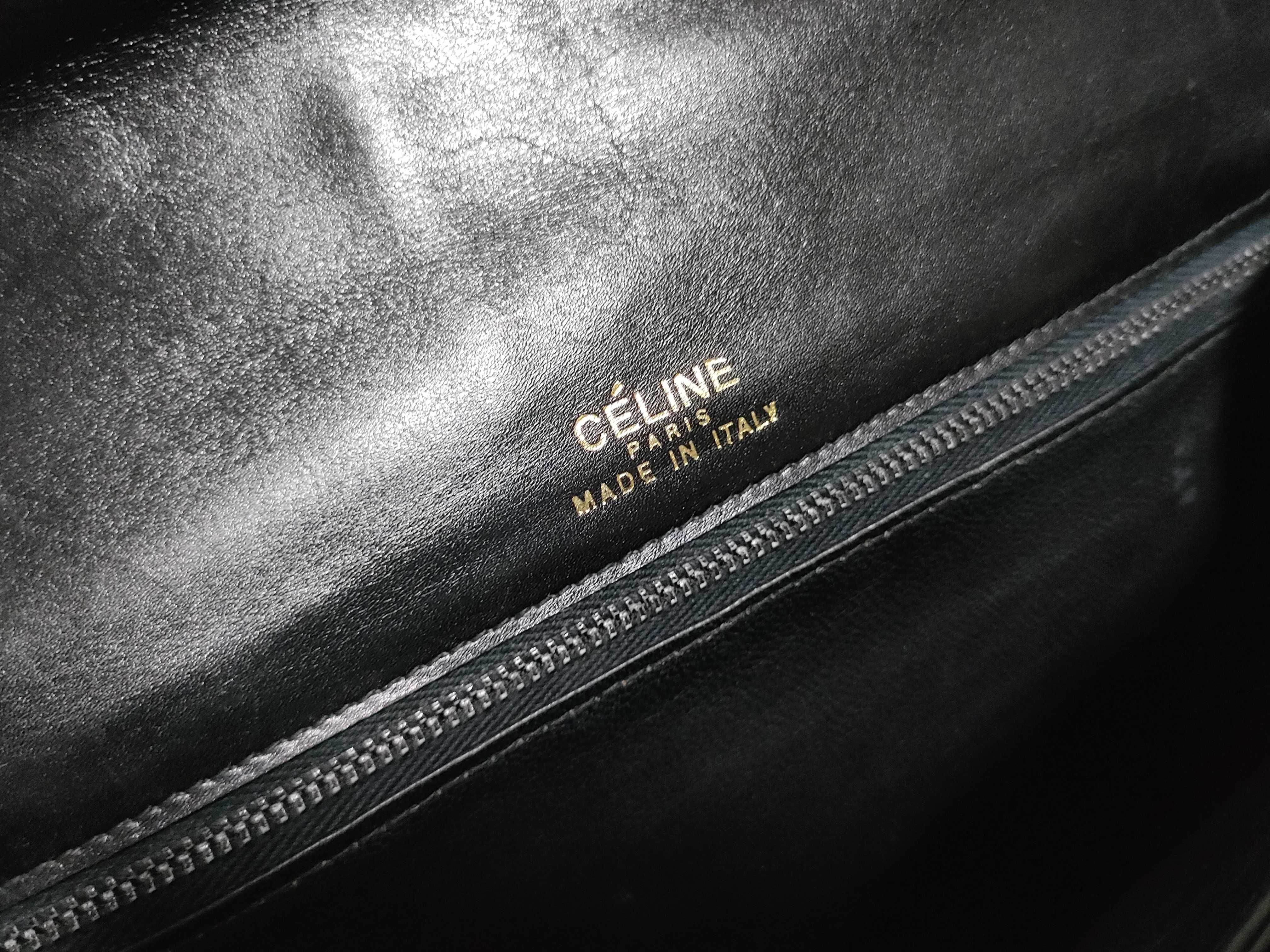 【水曜終了】(10709_0070)CELINE セリーヌ ショルダーバッグ 黒