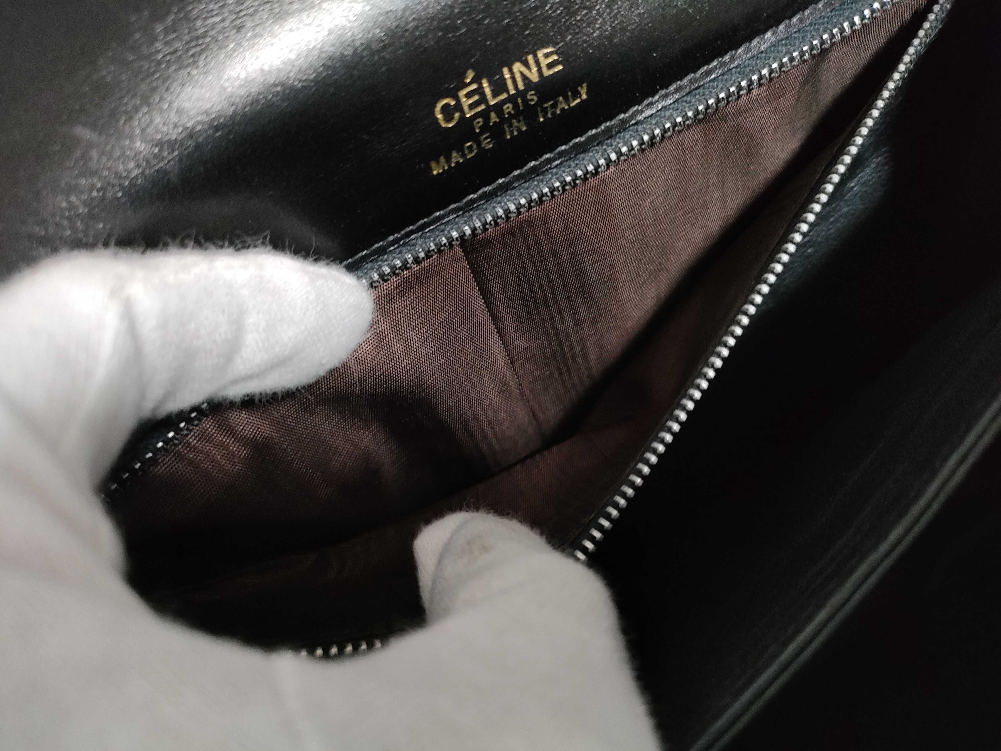 【水曜終了】(10709_0070)CELINE セリーヌ ショルダーバッグ 黒