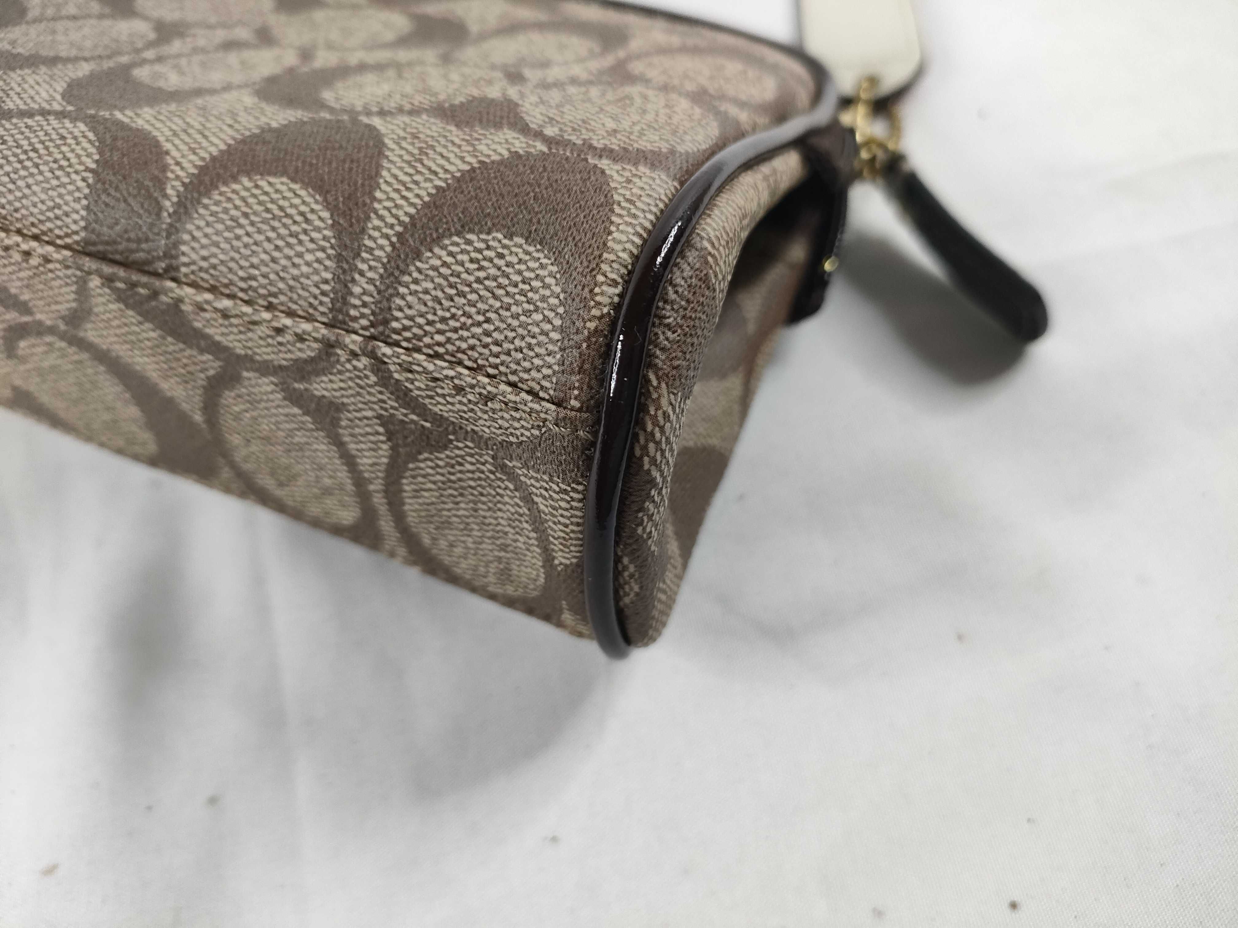 【水曜終了】(10698_0079)COACH シグネチャー ポーチ PVC 箱付き