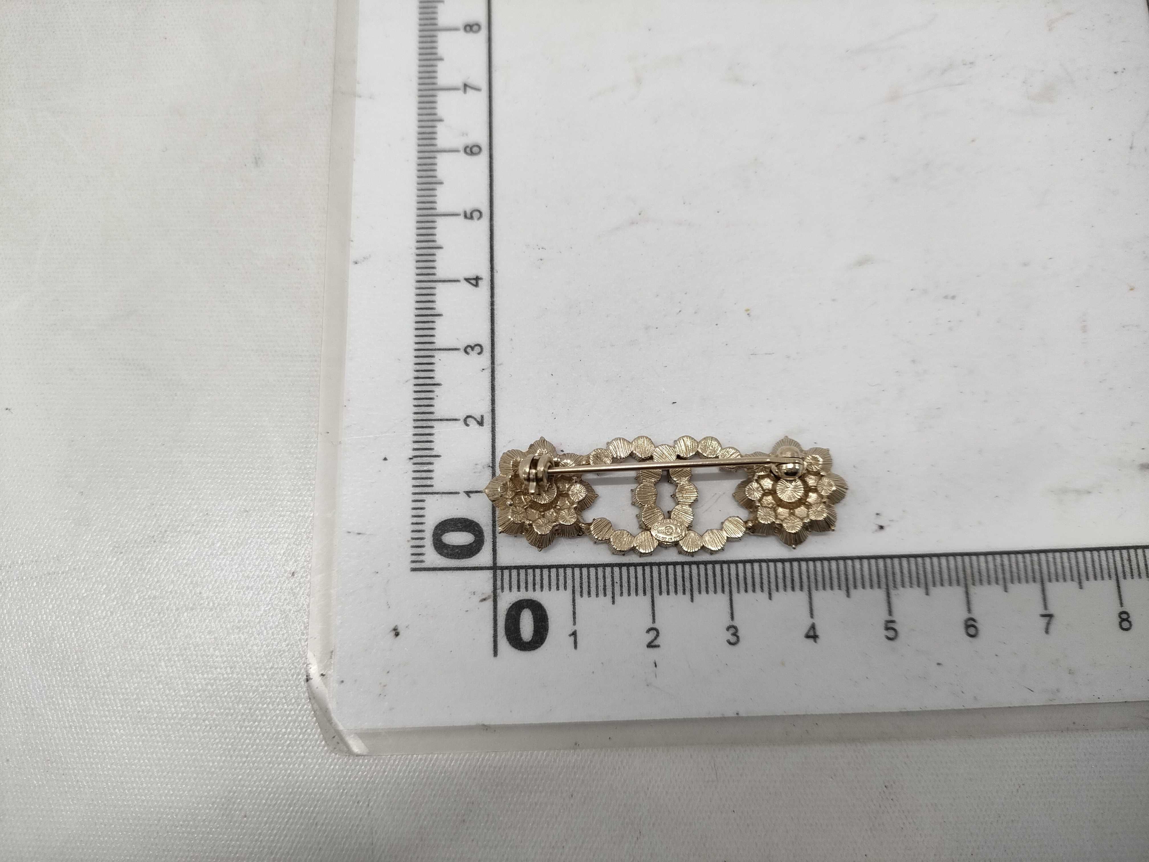 【水曜終了】(10814_0040)CHANEL シャネル ココマーク ラインストーン ブローチ B15A