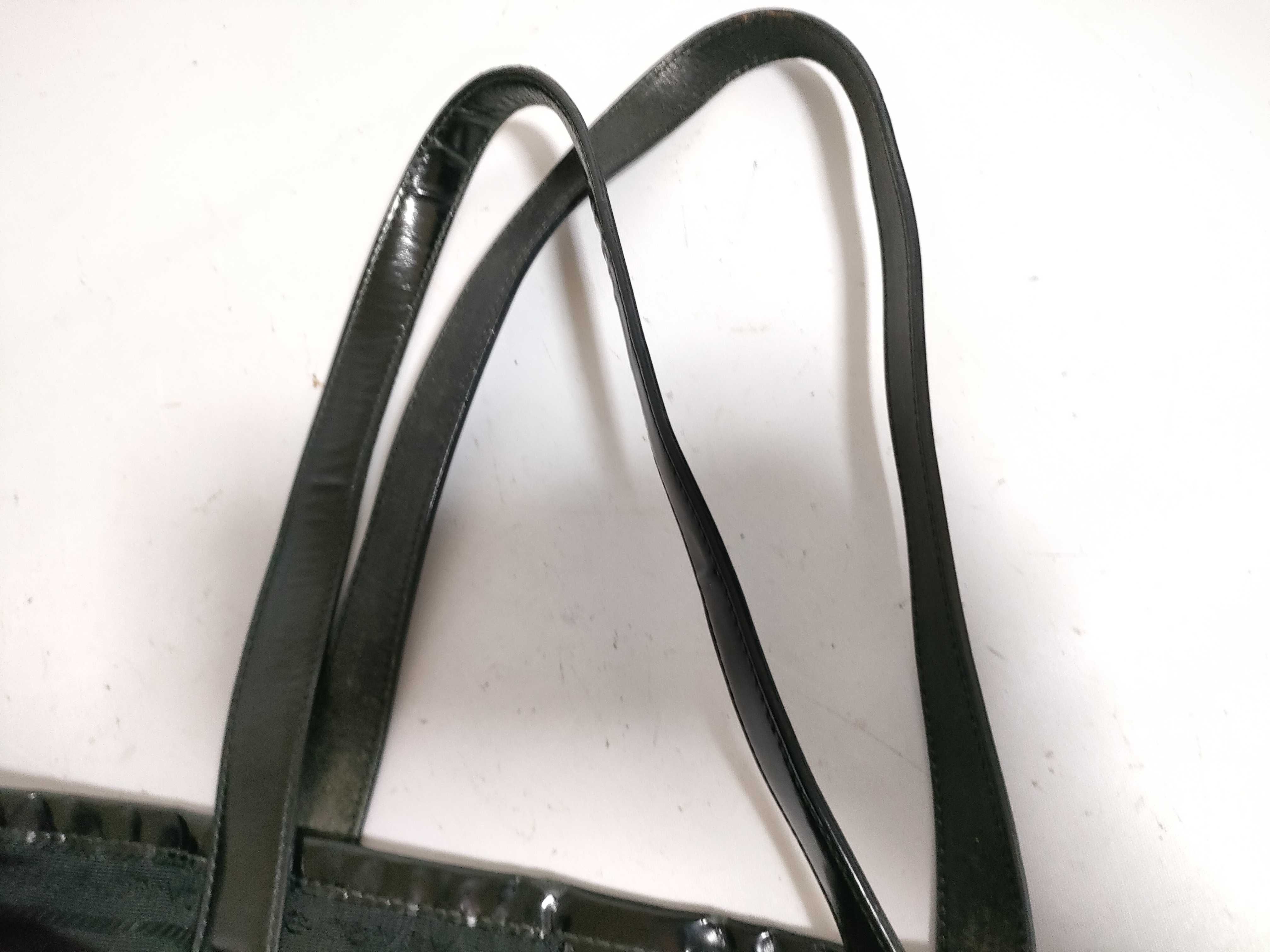 【水曜終了】(10827_0048)PRADA ナイロン ブラック 三角プレート トートバッグ