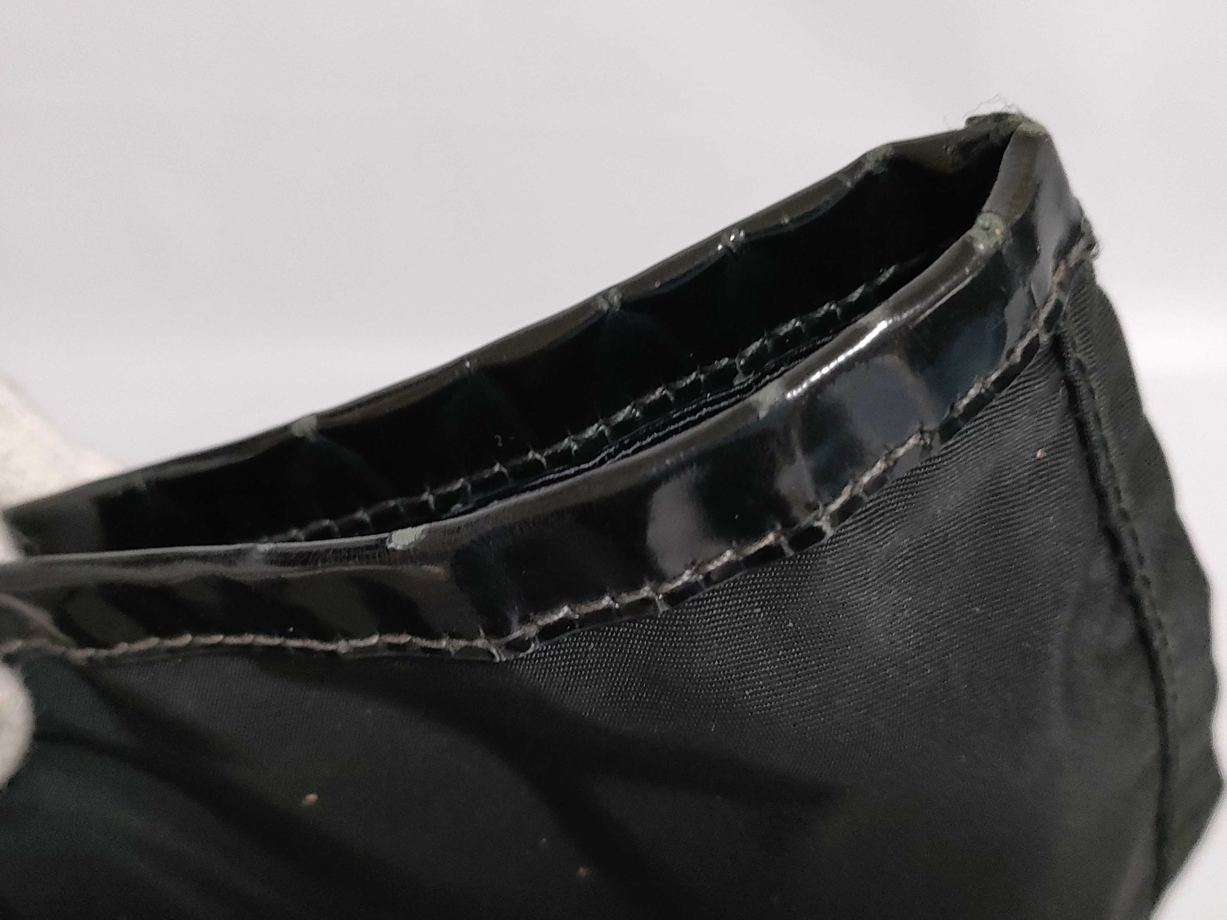 【水曜終了】(10827_0048)PRADA ナイロン ブラック 三角プレート トートバッグ