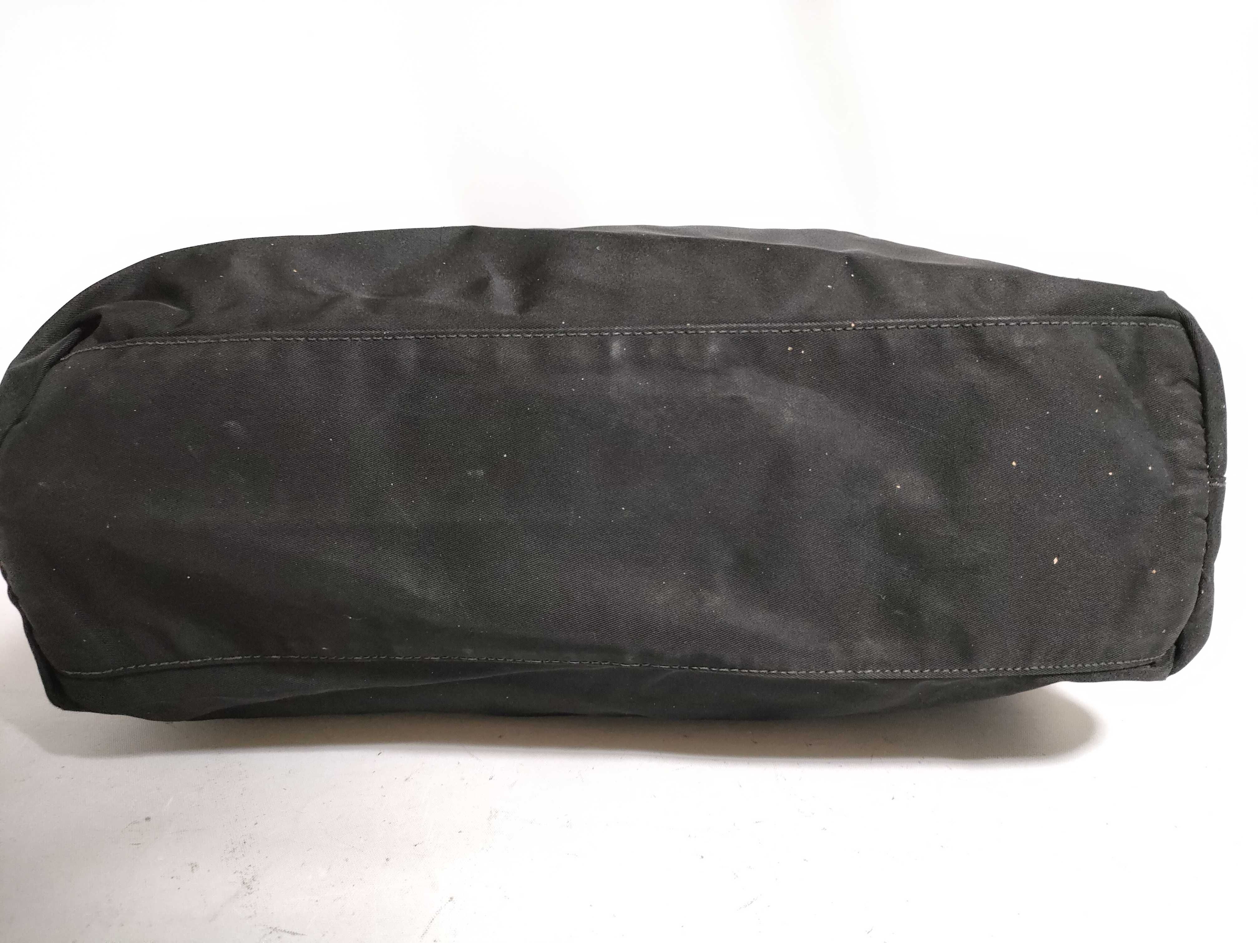 【水曜終了】(10827_0048)PRADA ナイロン ブラック 三角プレート トートバッグ