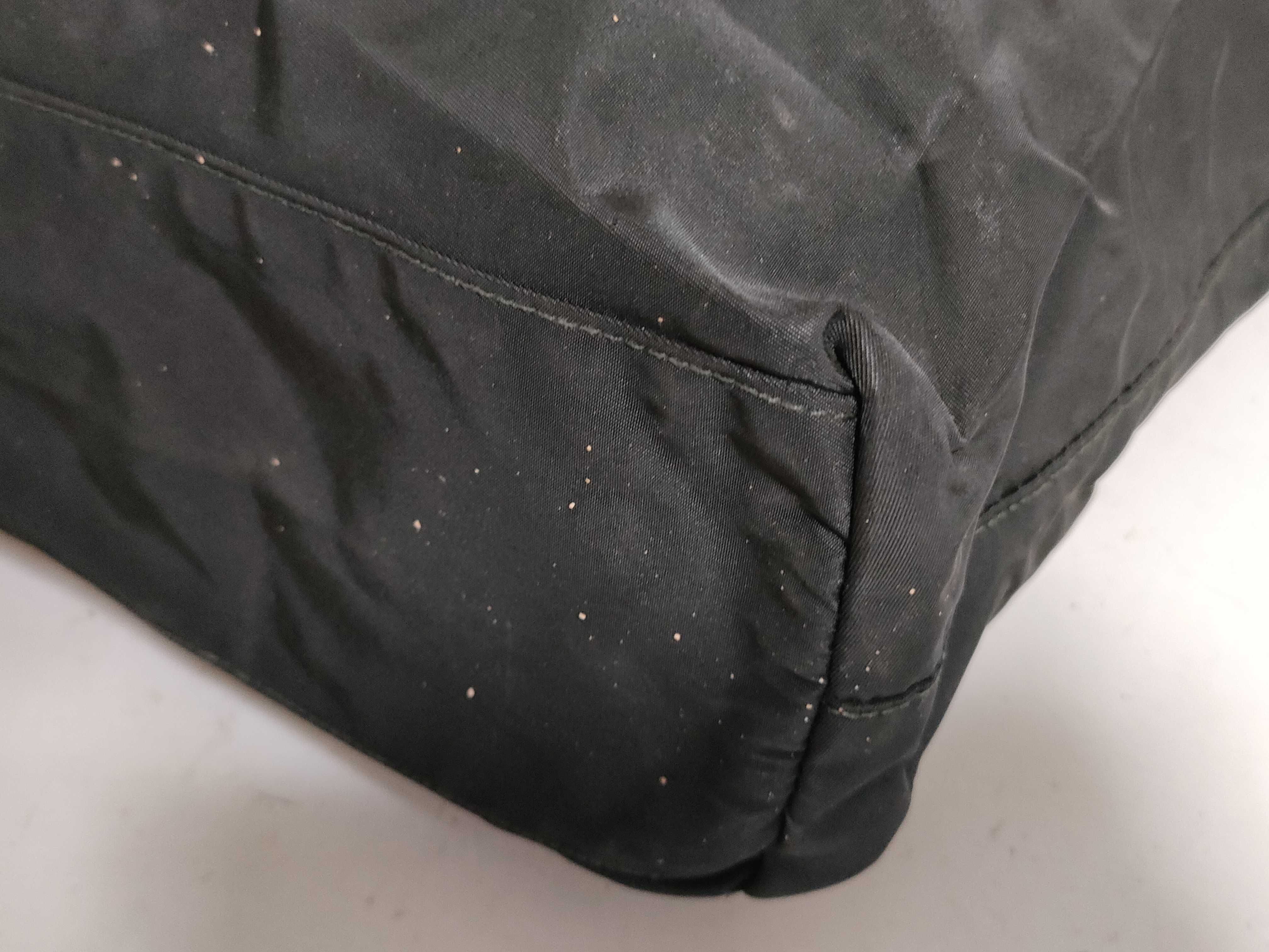 【水曜終了】(10827_0048)PRADA ナイロン ブラック 三角プレート トートバッグ