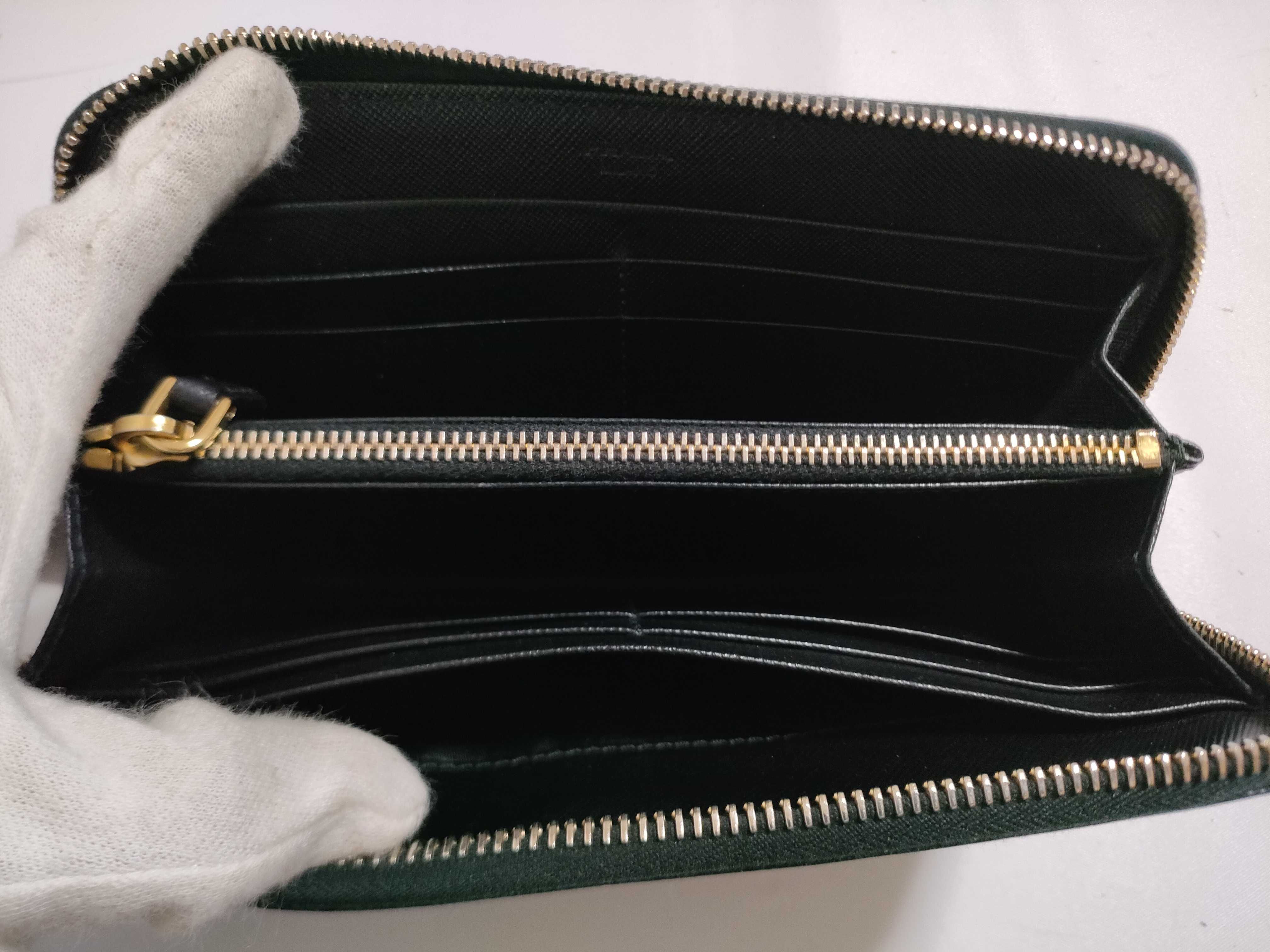 【水曜終了】(10709_0114)PRADA プラダ ラウンドジップ ウォレット 1ML506 サフィアーノ レザー ブラック 財布 長財布