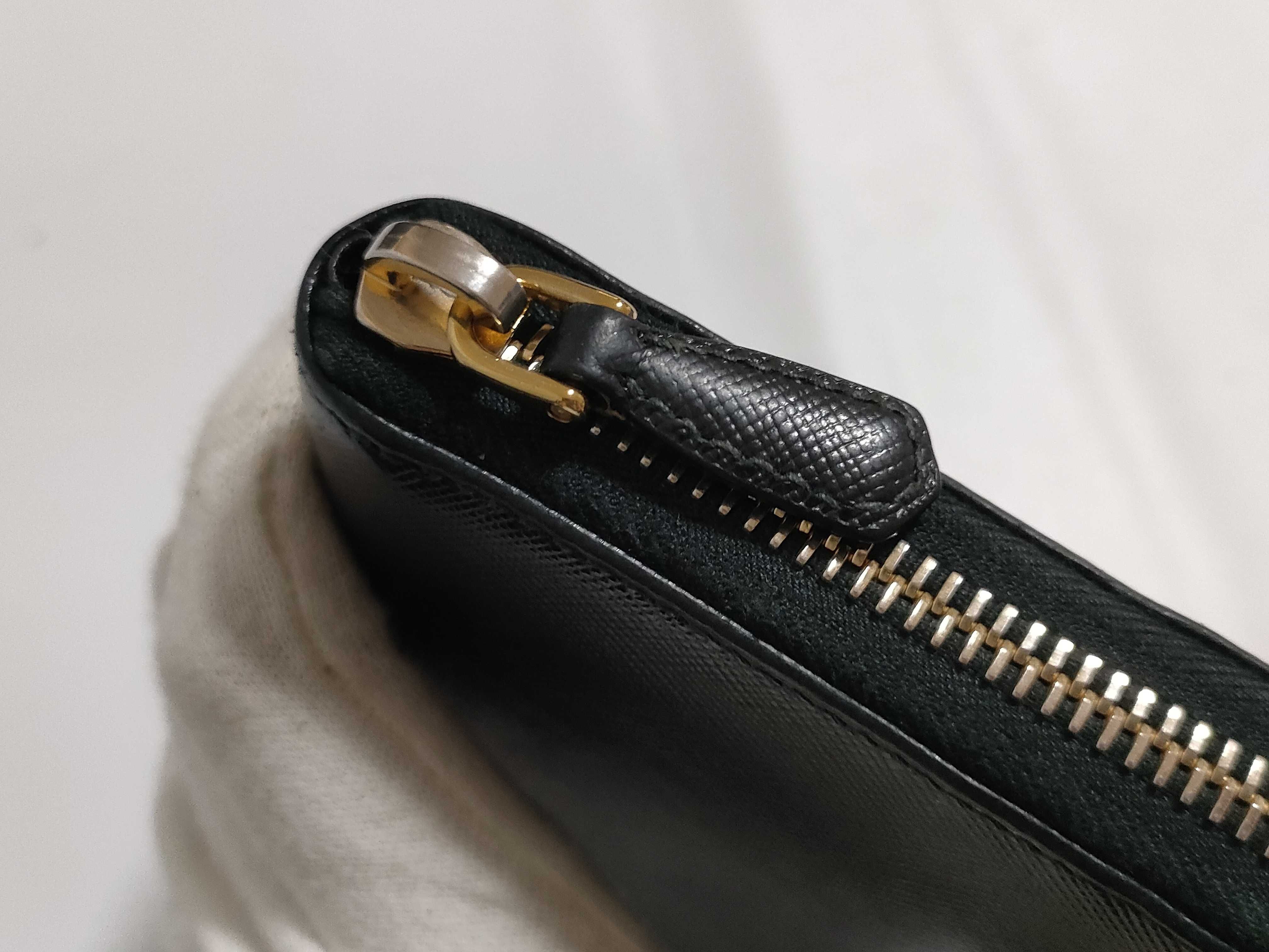 【水曜終了】(10709_0114)PRADA プラダ ラウンドジップ ウォレット 1ML506 サフィアーノ レザー ブラック 財布 長財布