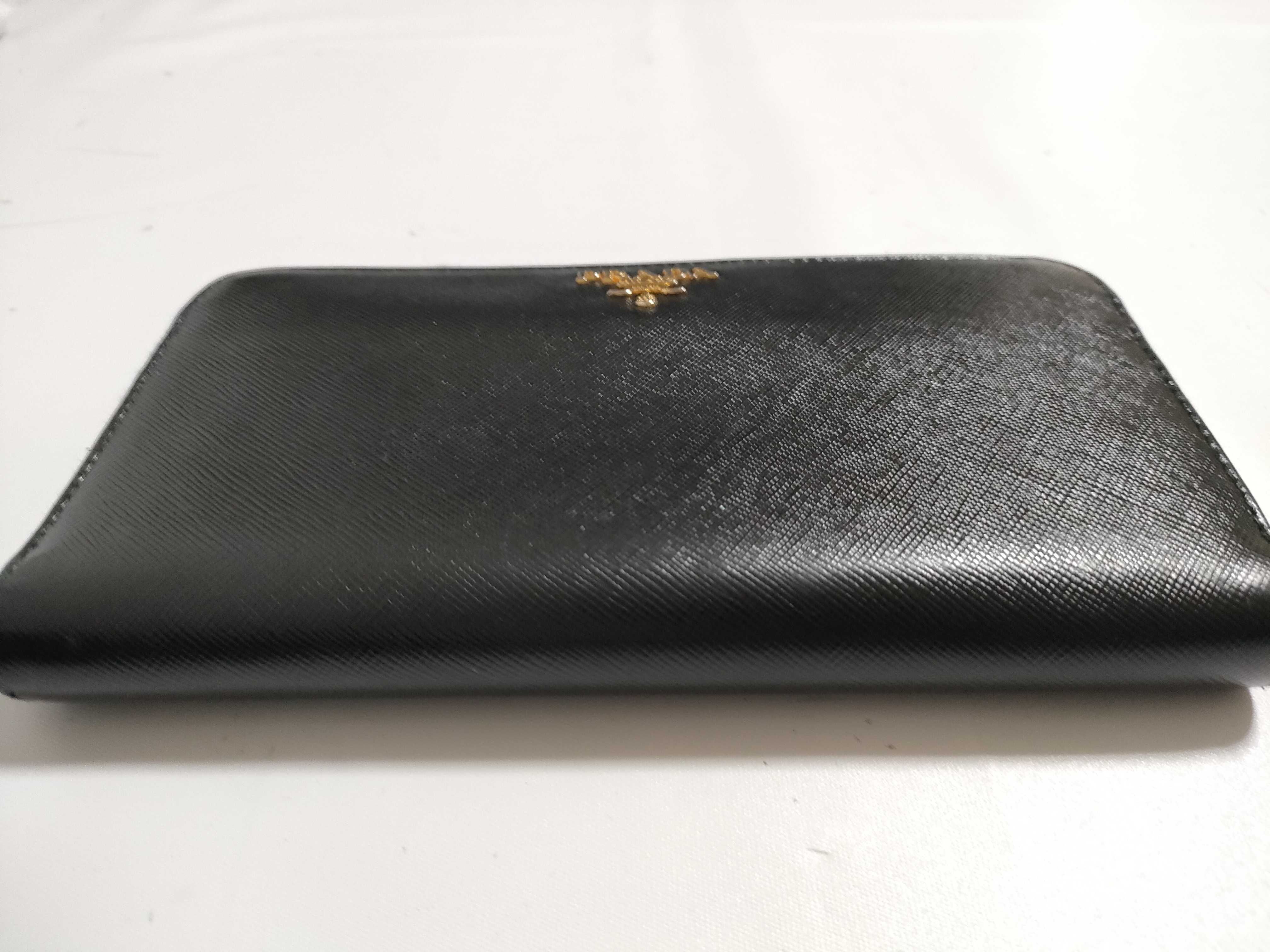 【水曜終了】(10709_0114)PRADA プラダ ラウンドジップ ウォレット 1ML506 サフィアーノ レザー ブラック 財布 長財布