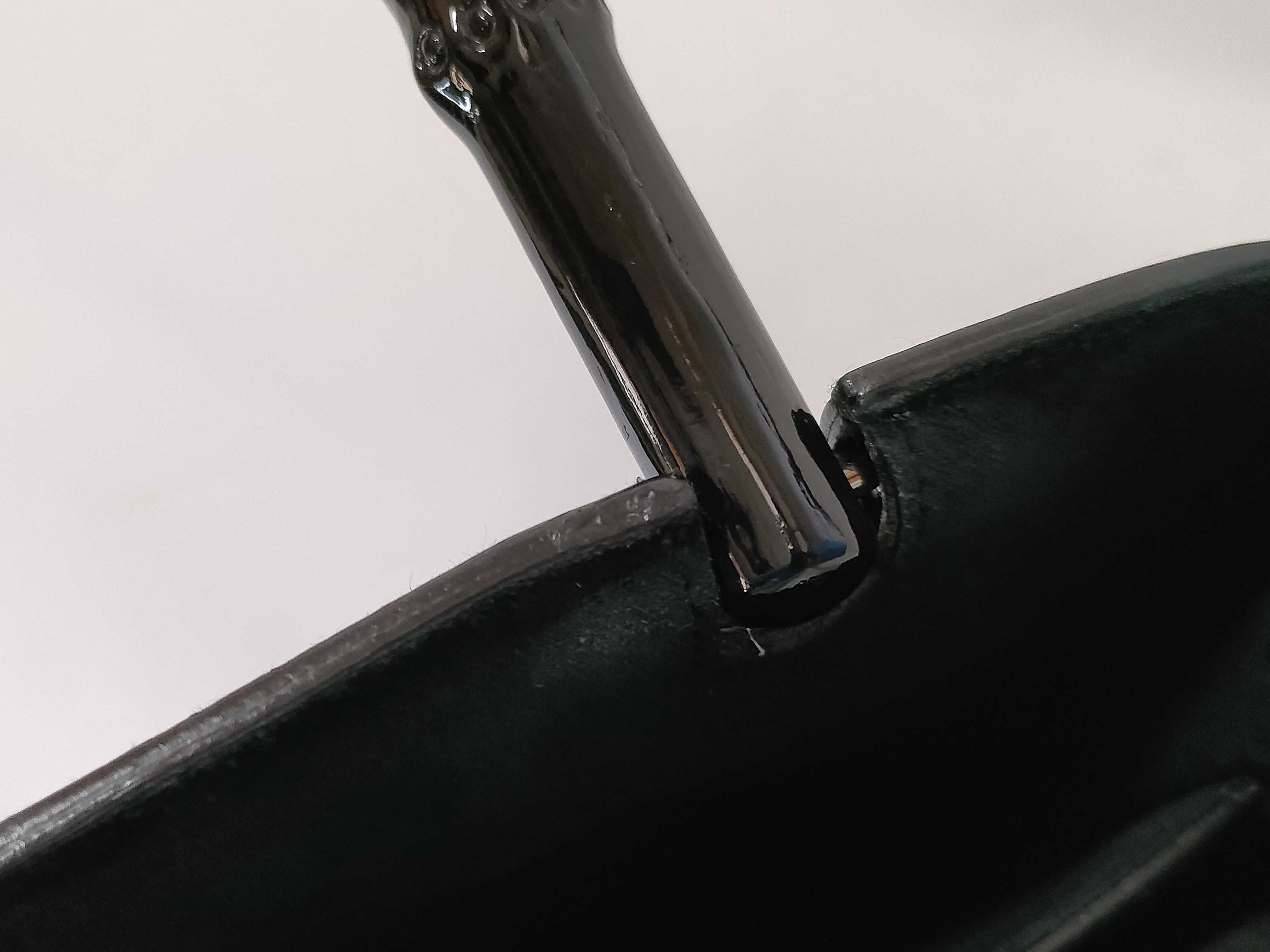 【水曜終了】(10827_0009)GUCCI バンブー エナメル ハンドバッグ 002・1061 001998 布袋