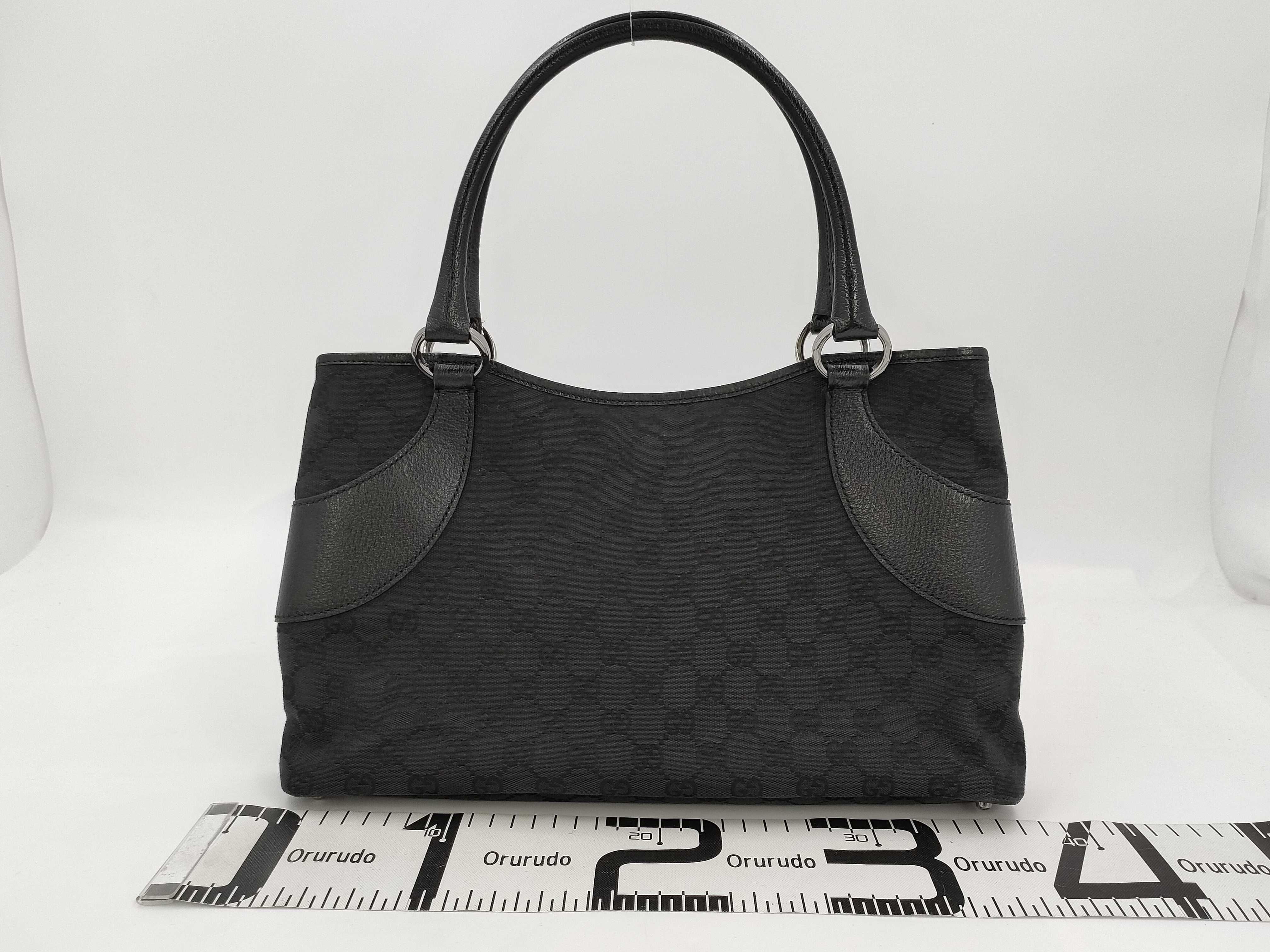 【水曜終了】(10827_0016)GUCCI グッチ GGキャンバス トートバッグ 113015 001013 ブラック トートバッグ ハンドバッグ