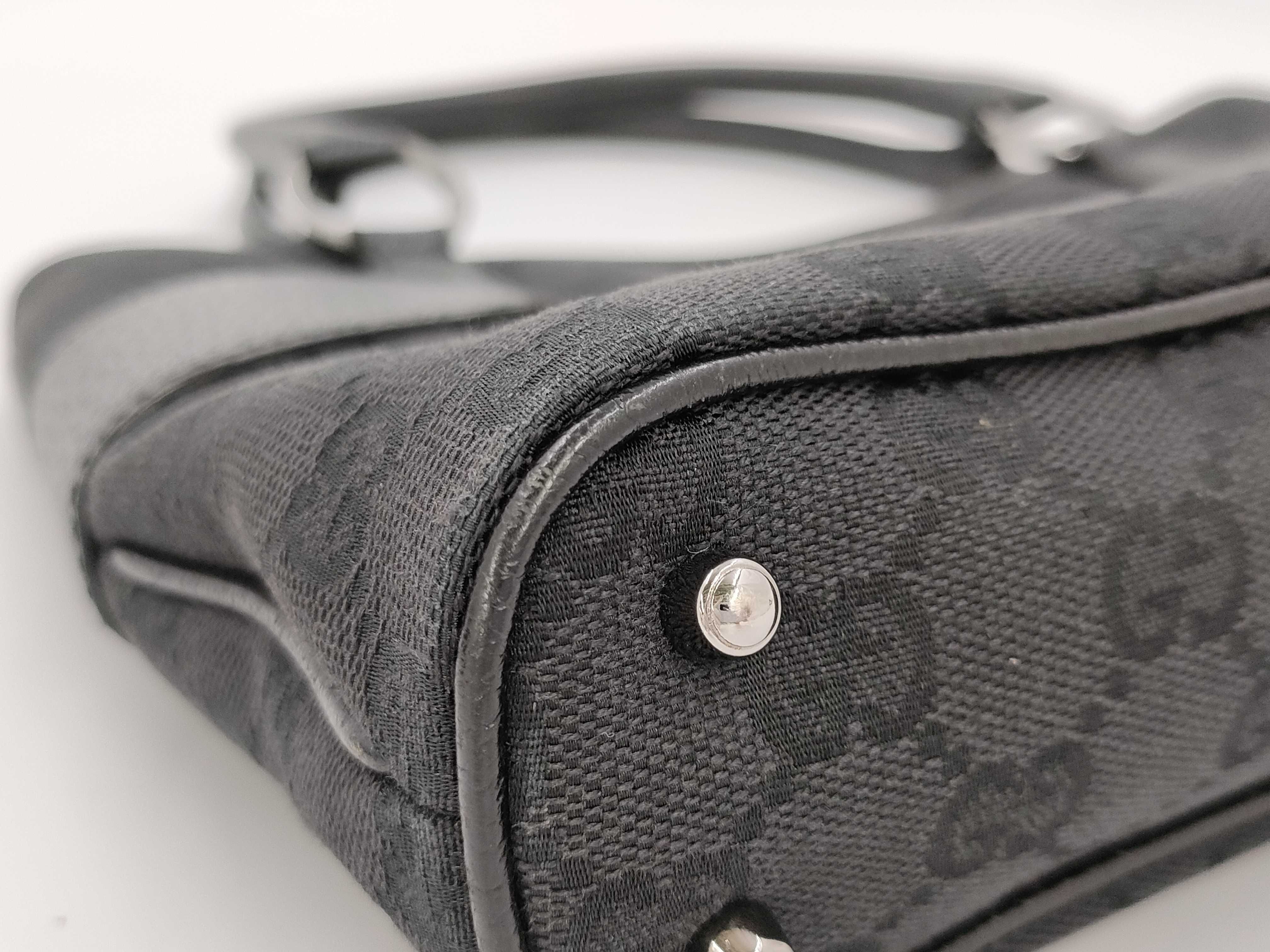 【水曜終了】(10827_0016)GUCCI グッチ GGキャンバス トートバッグ 113015 001013 ブラック トートバッグ ハンドバッグ