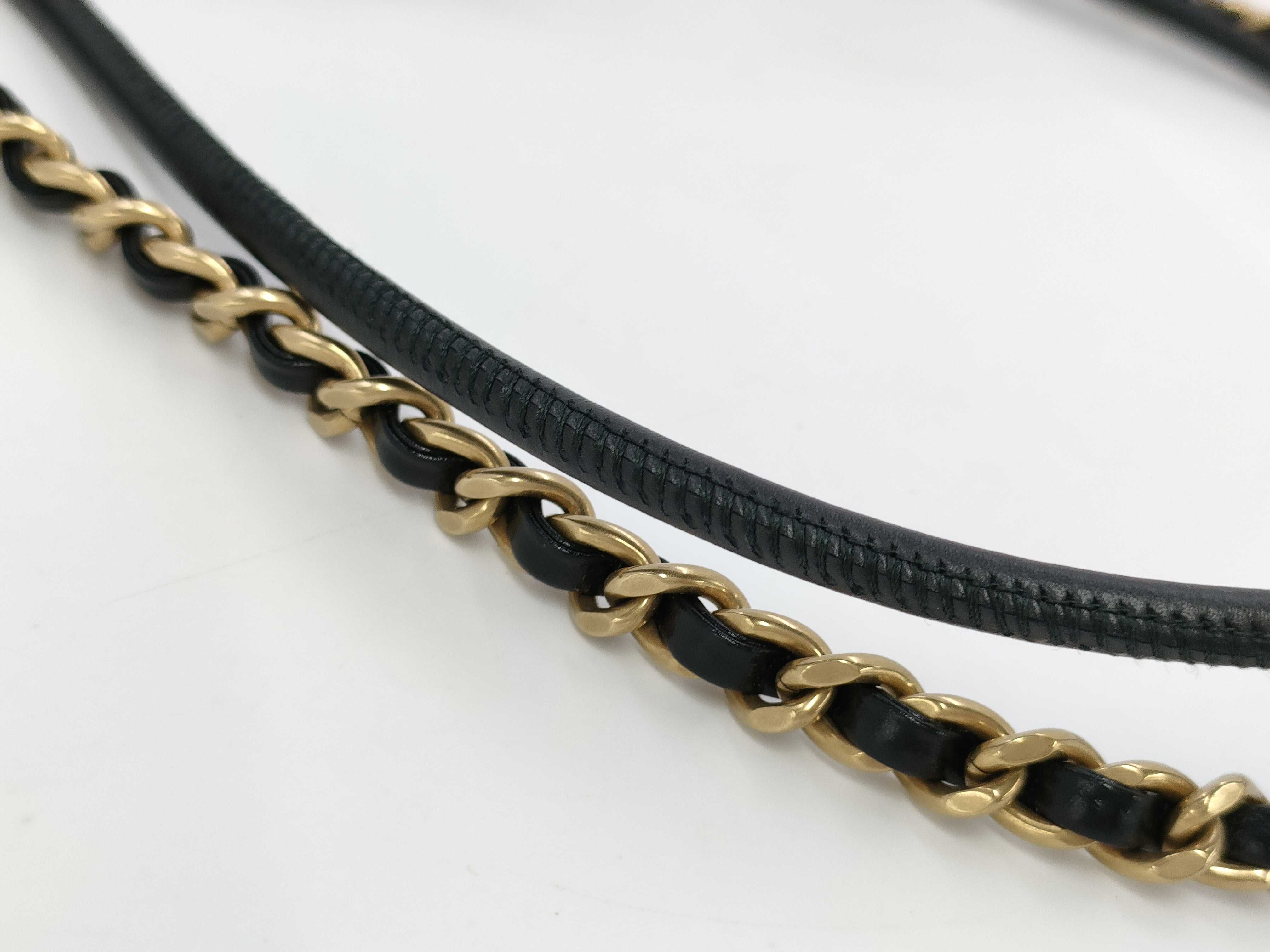 【水曜終了】(10814_0008)CHANEL シャネル22 シャイニーカーフ ミニ 2way ショルダーバッグ AS3980 ブラック