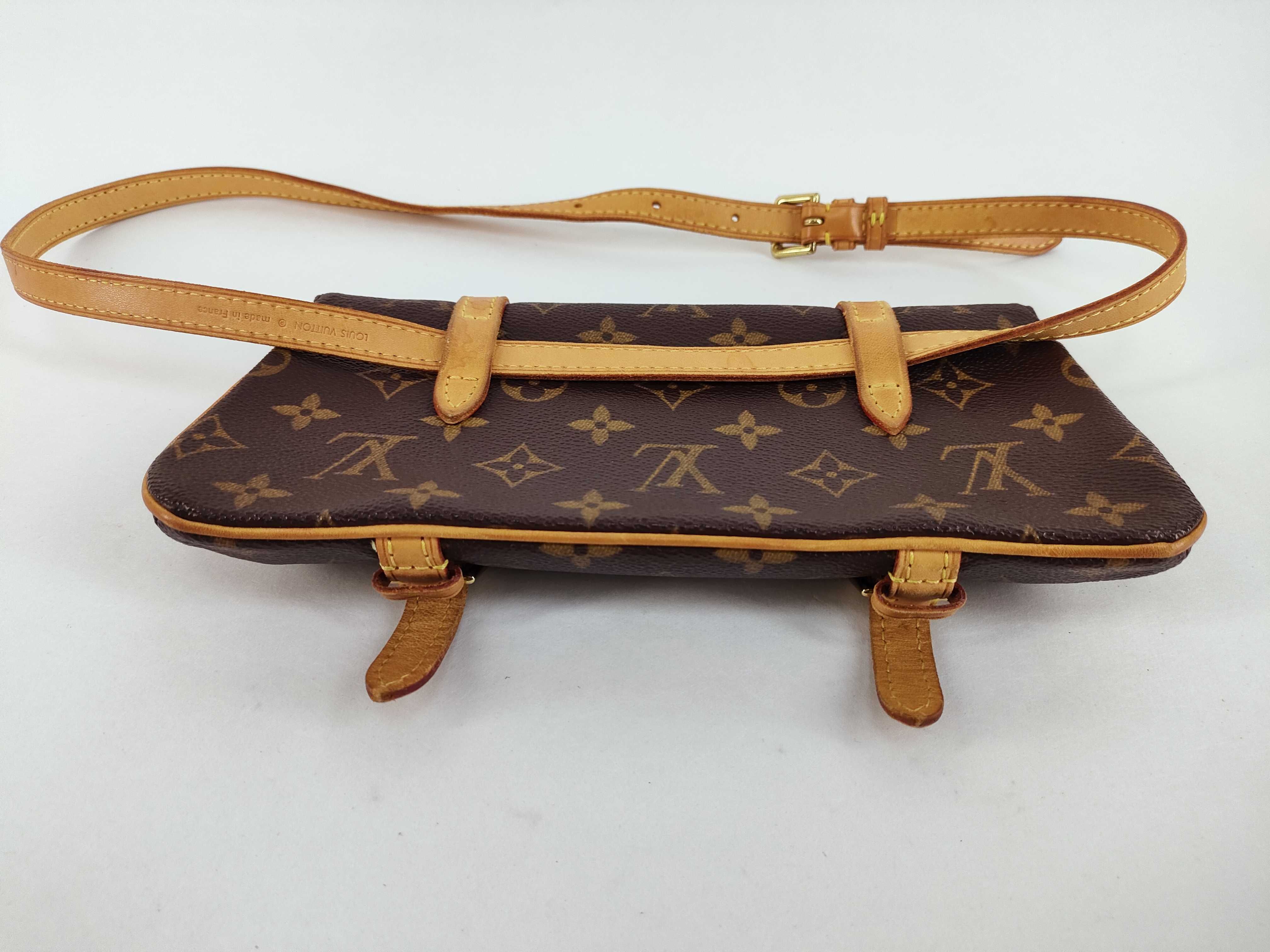 【水曜終了】(10708_0077)LOUIS VUITTON ヴィトン モノグラム ポシェット マレル ウエストバッグ ショルダーバッグ
