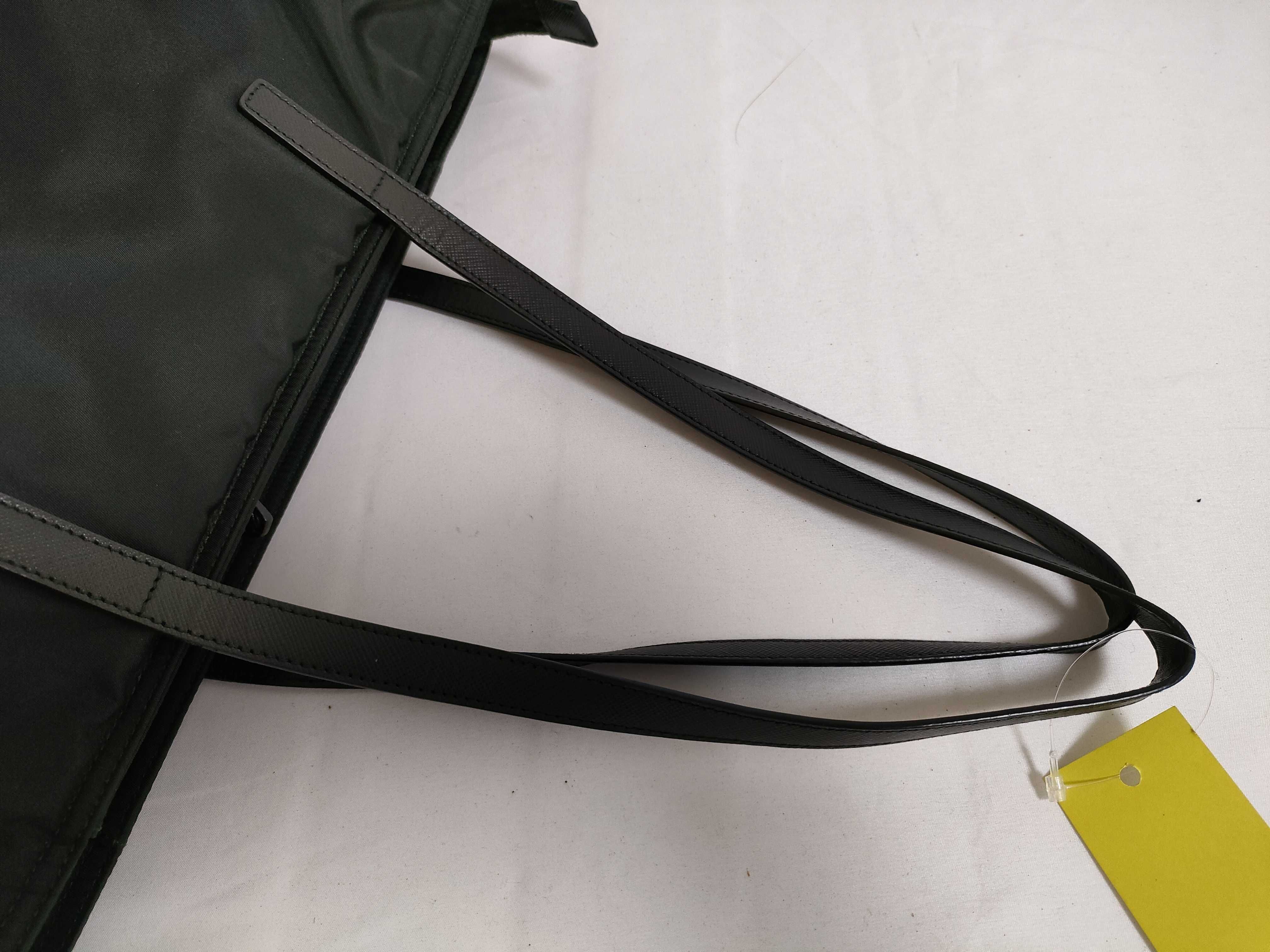 【水曜終了】(10698_0171)PRADA テスート ナイロン×レザー トートバッグ 黒 1BG052 G有 トートバッグ