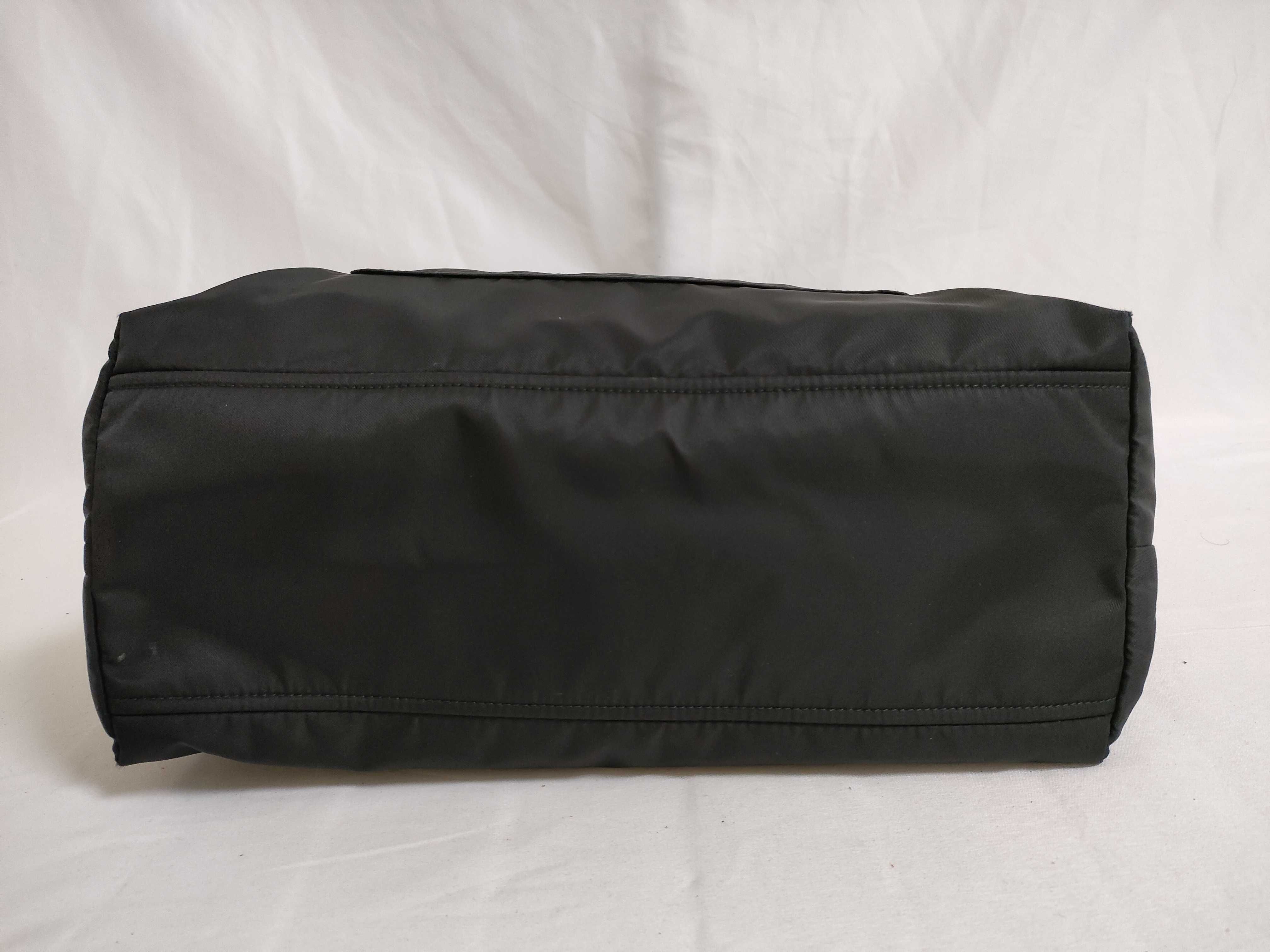 【水曜終了】(10698_0171)PRADA テスート ナイロン×レザー トートバッグ 黒 1BG052 G有 トートバッグ