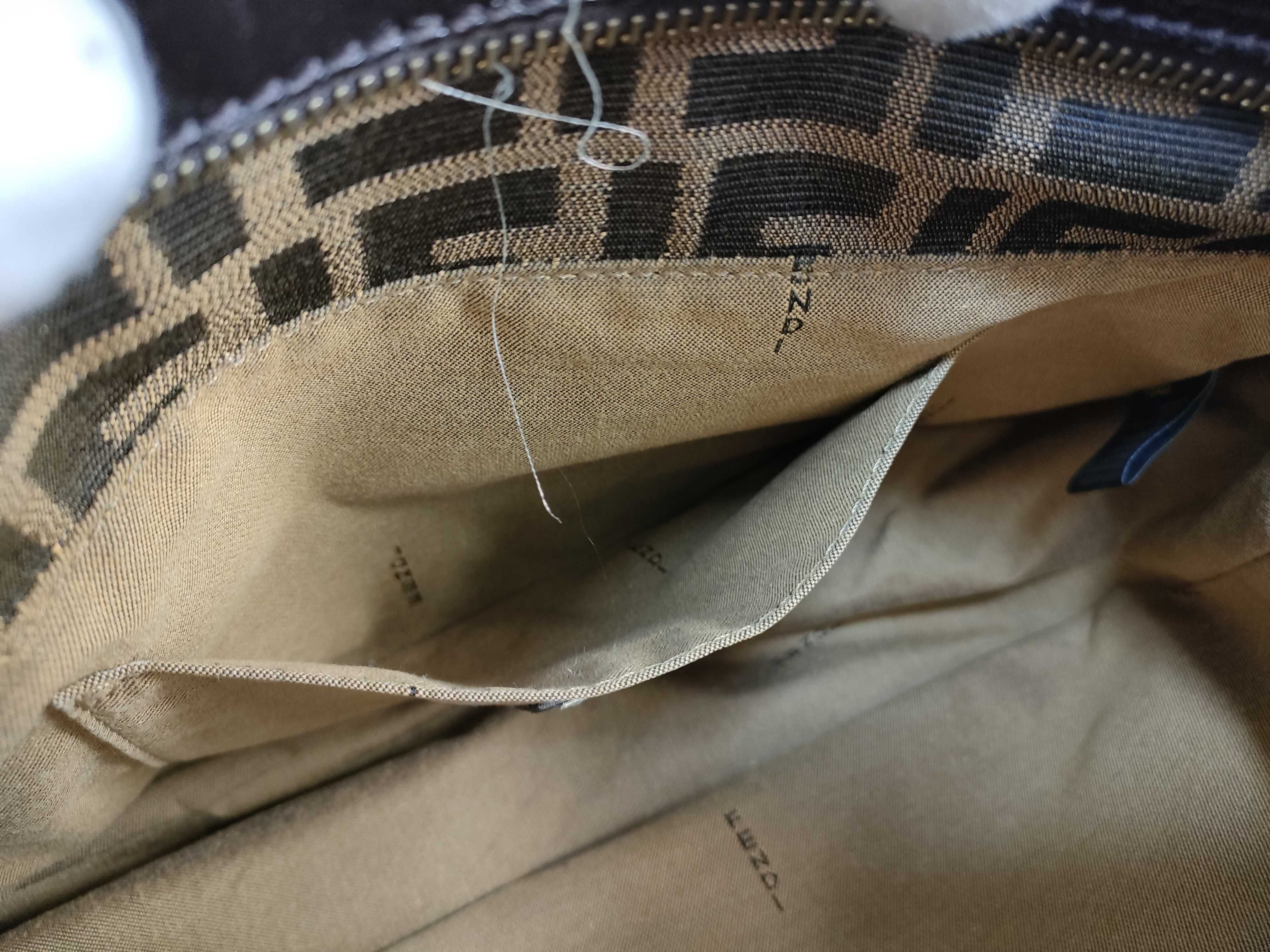 【水曜終了】(10827_0067)FENDI フェンディ ズッカ ハンドバッグ