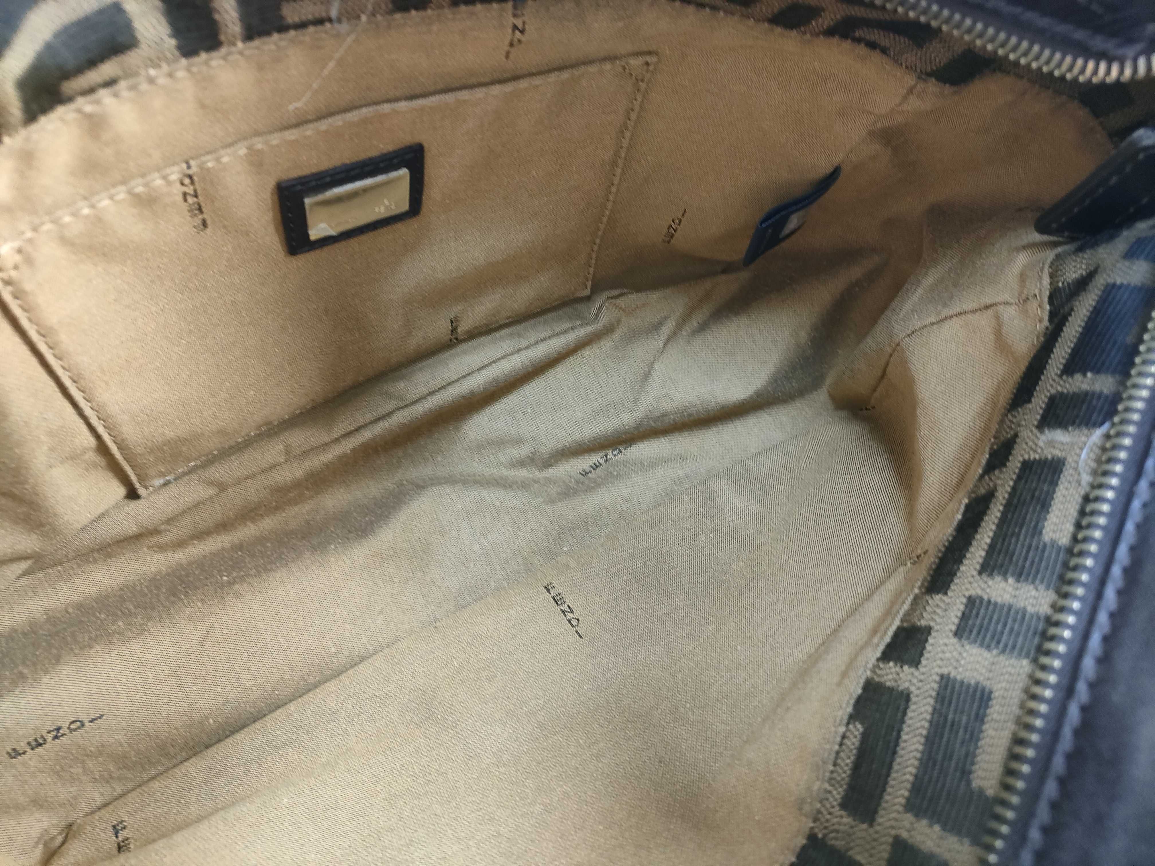 【水曜終了】(10827_0067)FENDI フェンディ ズッカ ハンドバッグ