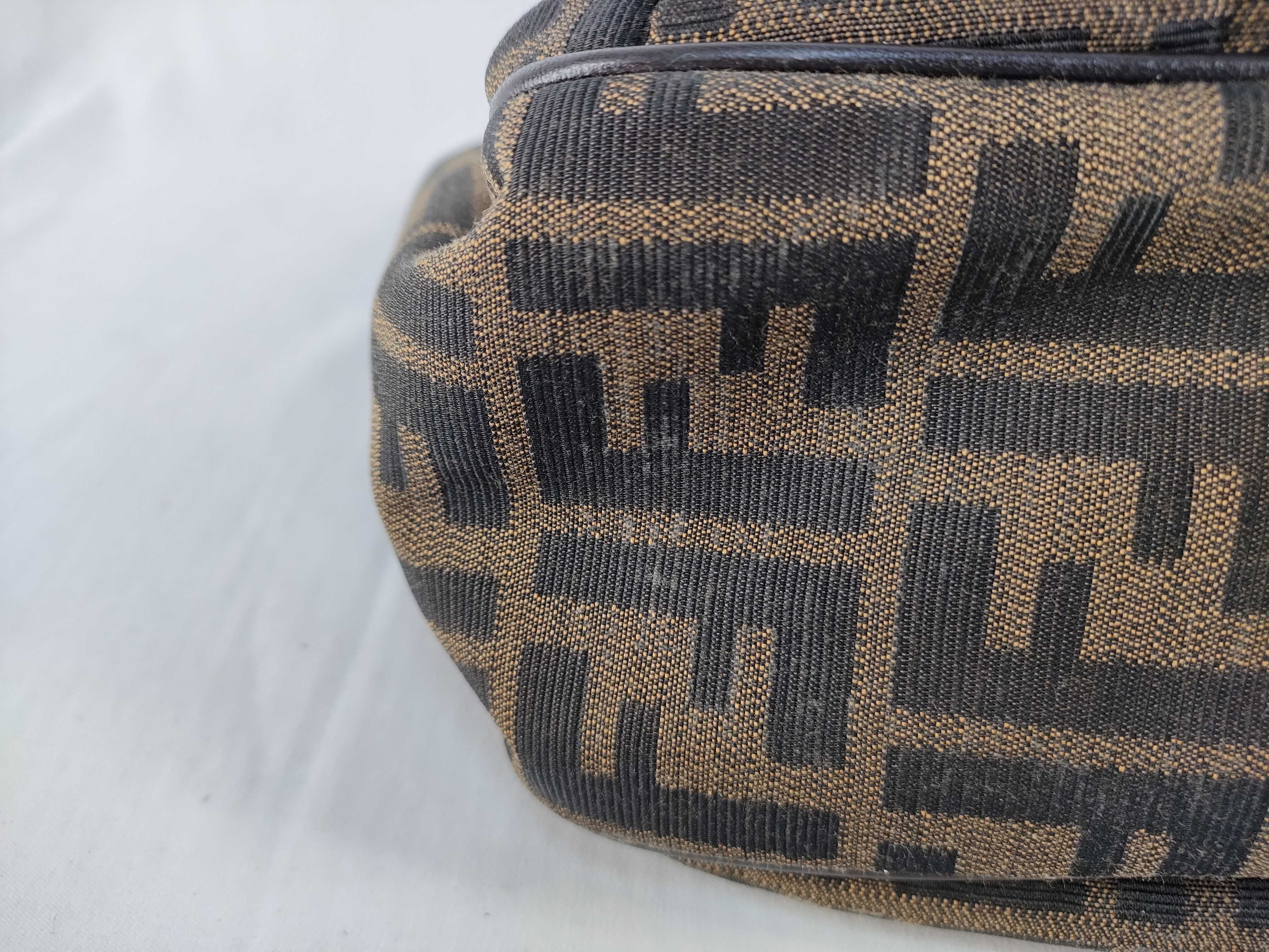 【水曜終了】(10827_0067)FENDI フェンディ ズッカ ハンドバッグ