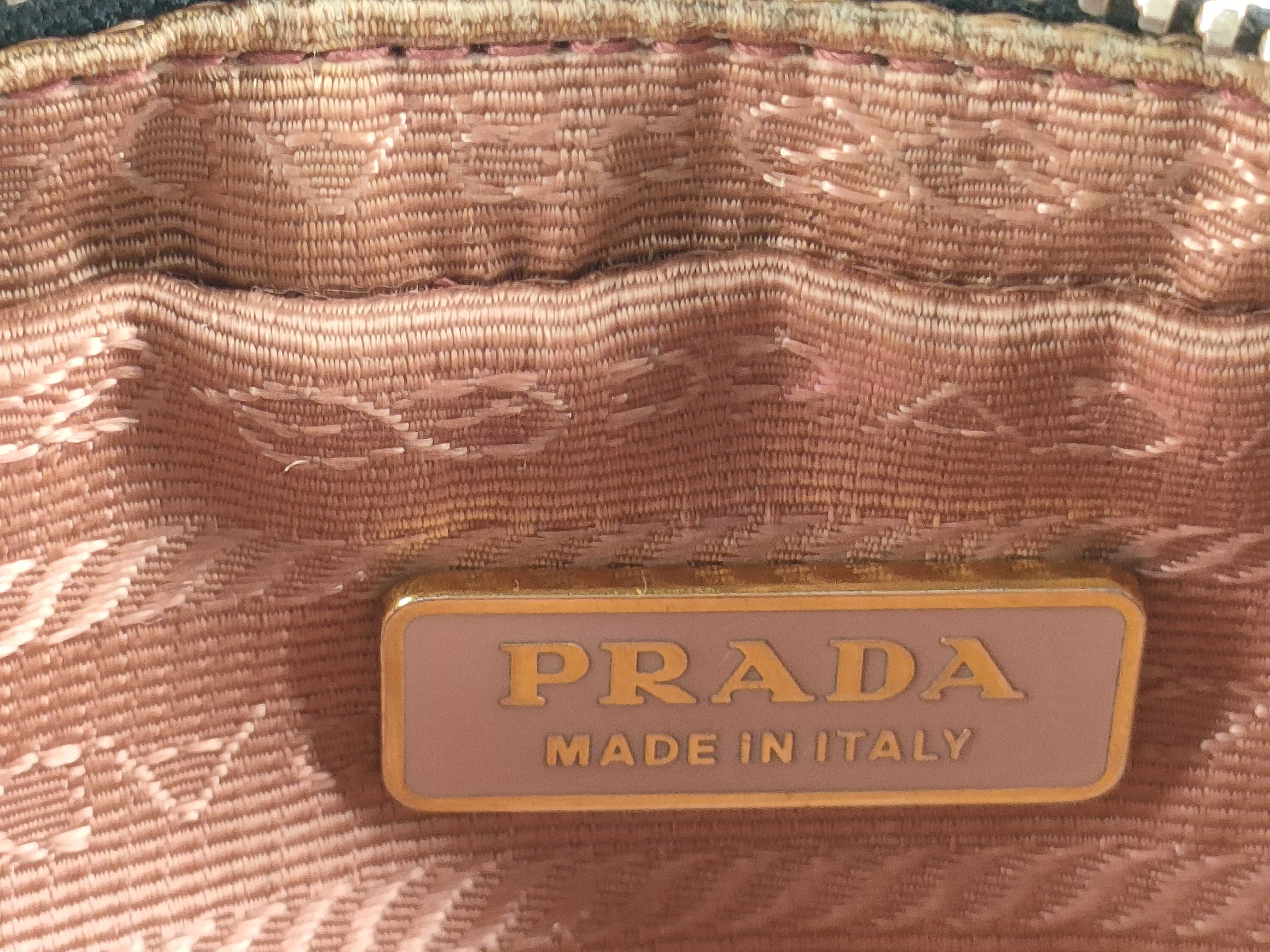 【水曜終了】(10827_0060)PRADA ナイロン リボン ブラック ポーチ