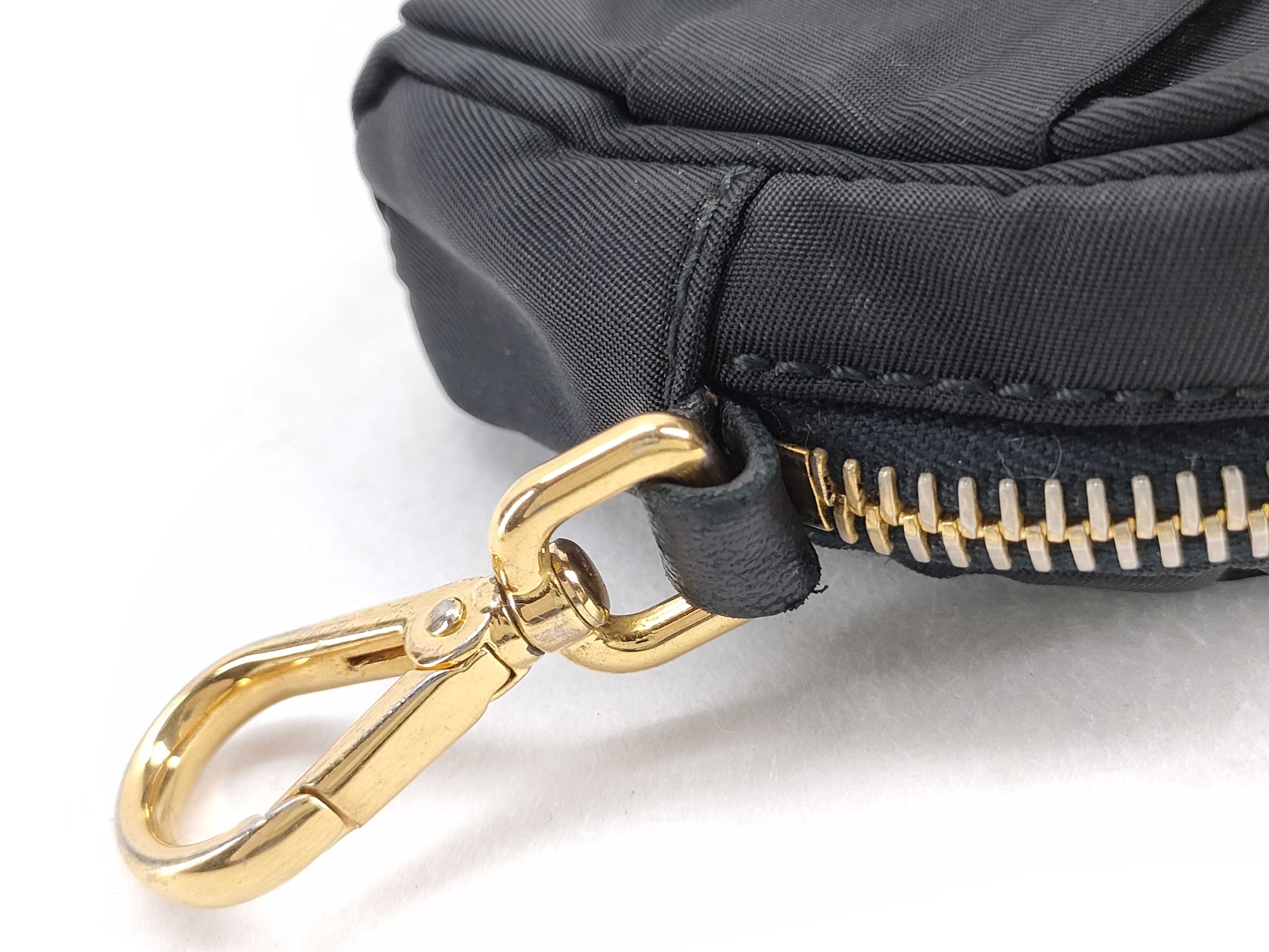 【水曜終了】(10827_0060)PRADA ナイロン リボン ブラック ポーチ