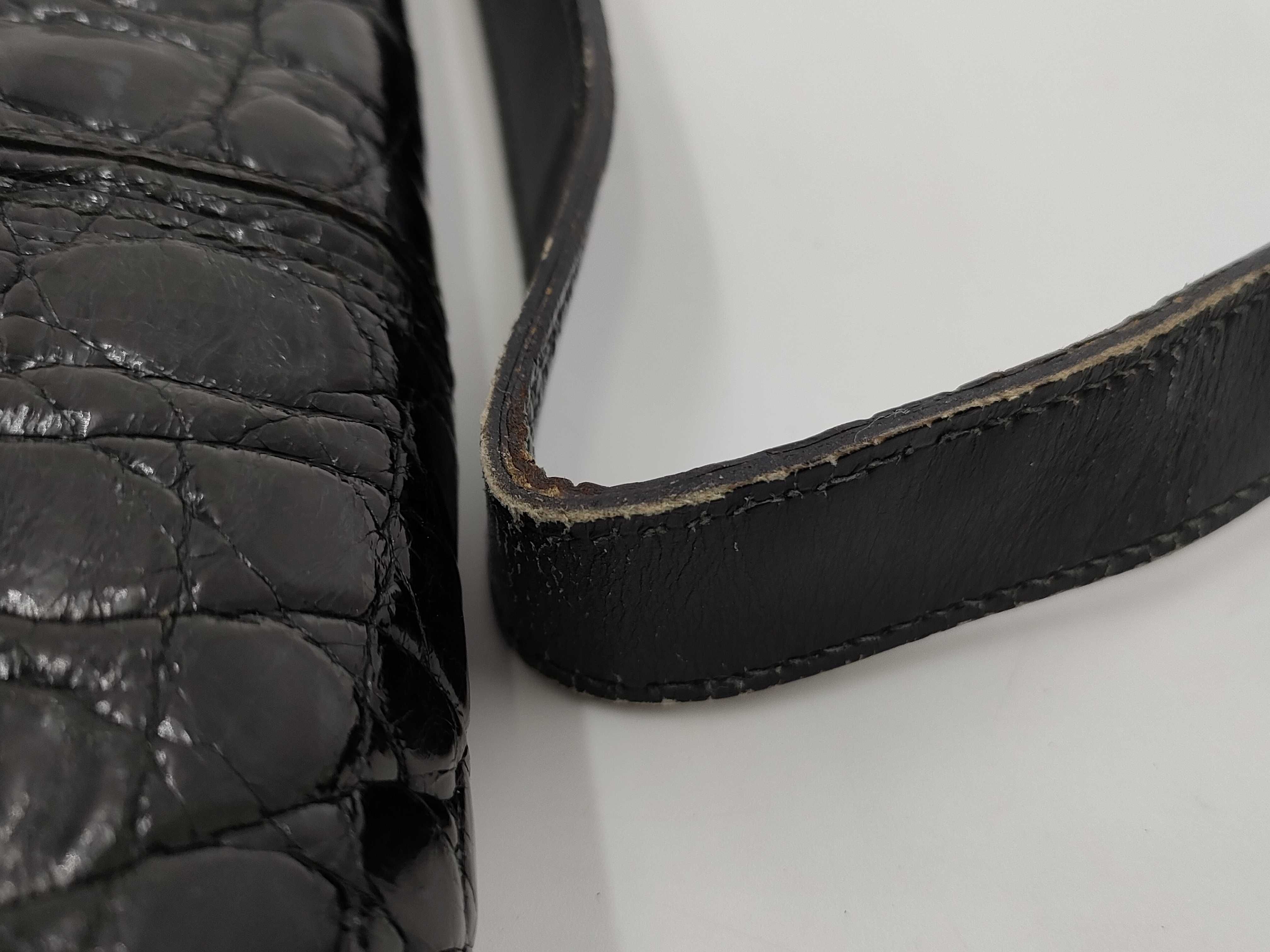 【水曜終了】(10827_0037)▼CELINE セリーヌ クロコ ショルダーバッグ