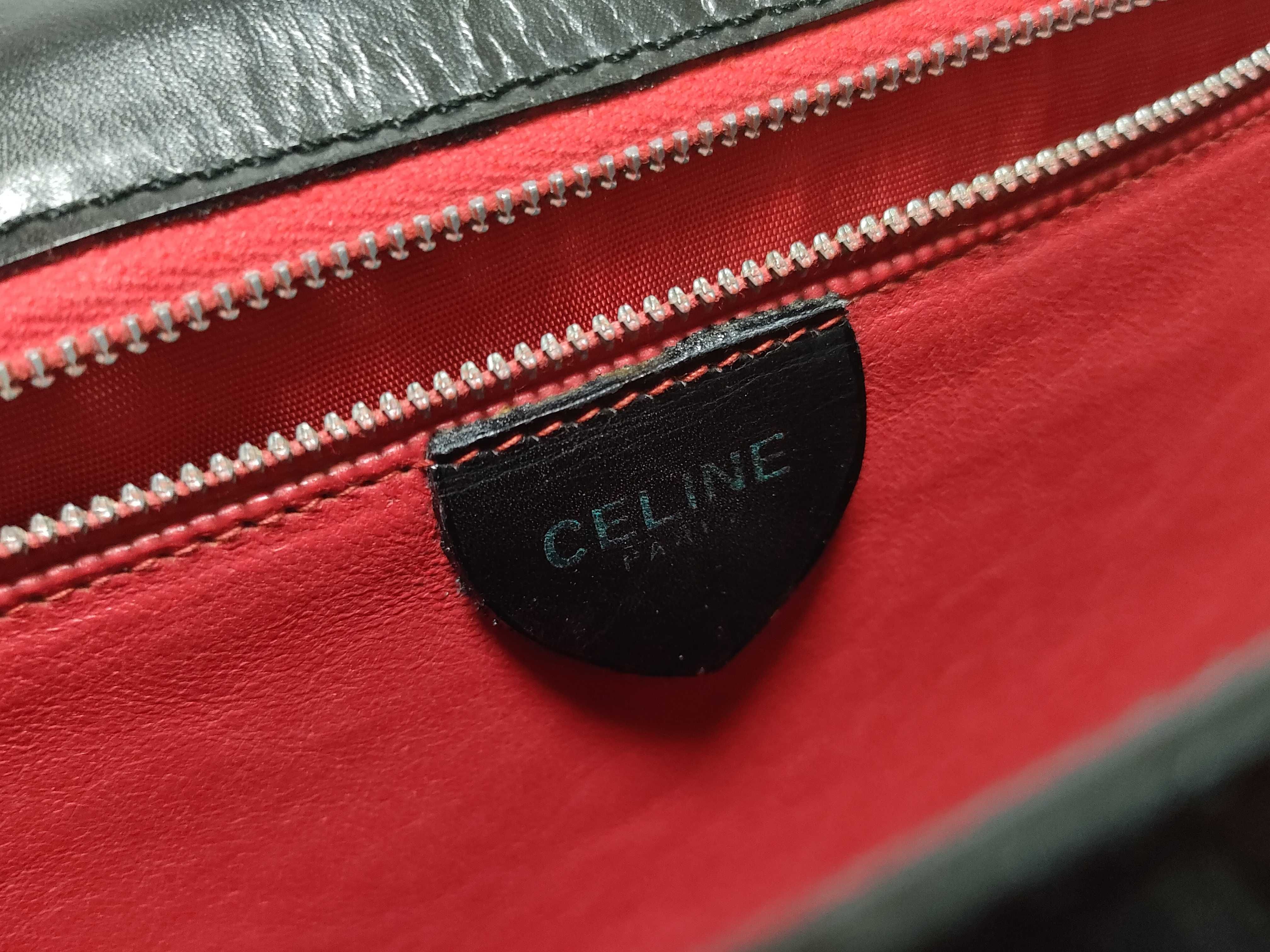 【水曜終了】(10827_0031)CELINE セリーヌ ハンドバッグ 黒