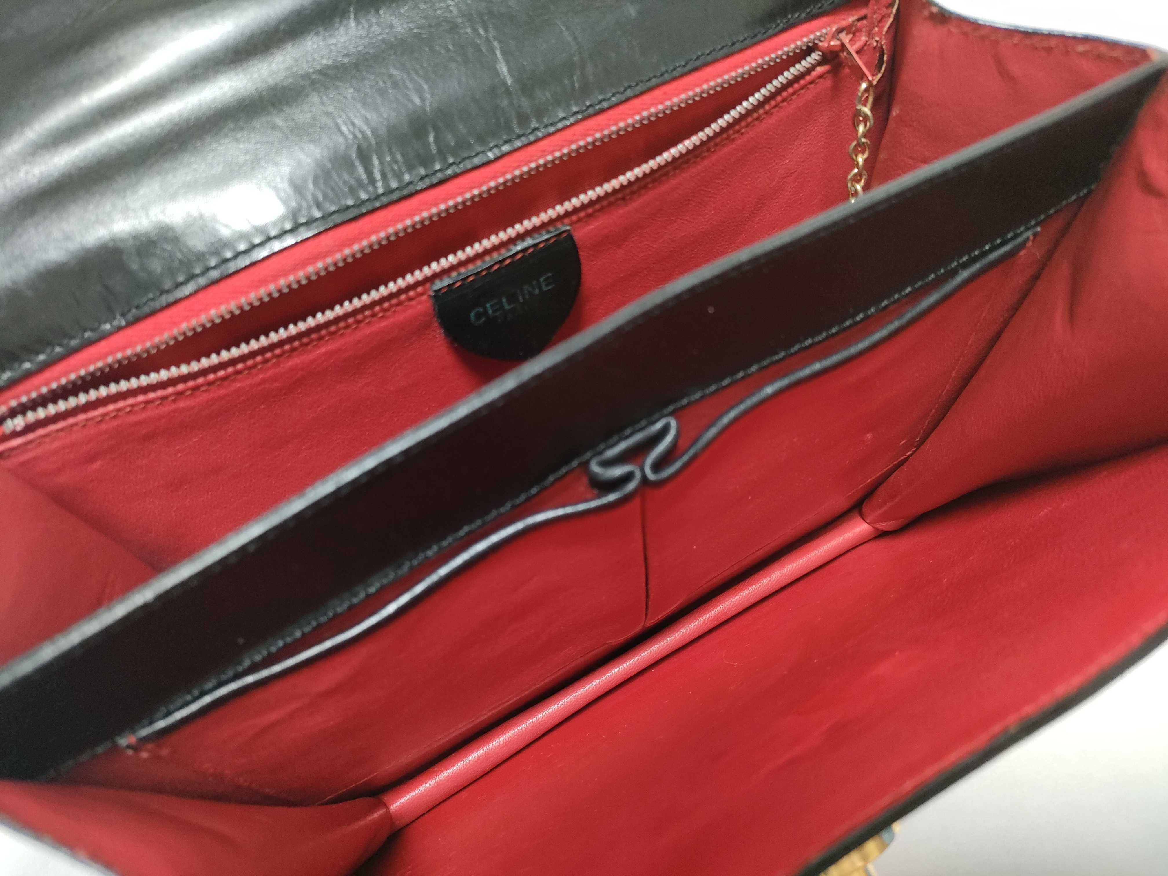 【水曜終了】(10827_0031)CELINE セリーヌ ハンドバッグ 黒