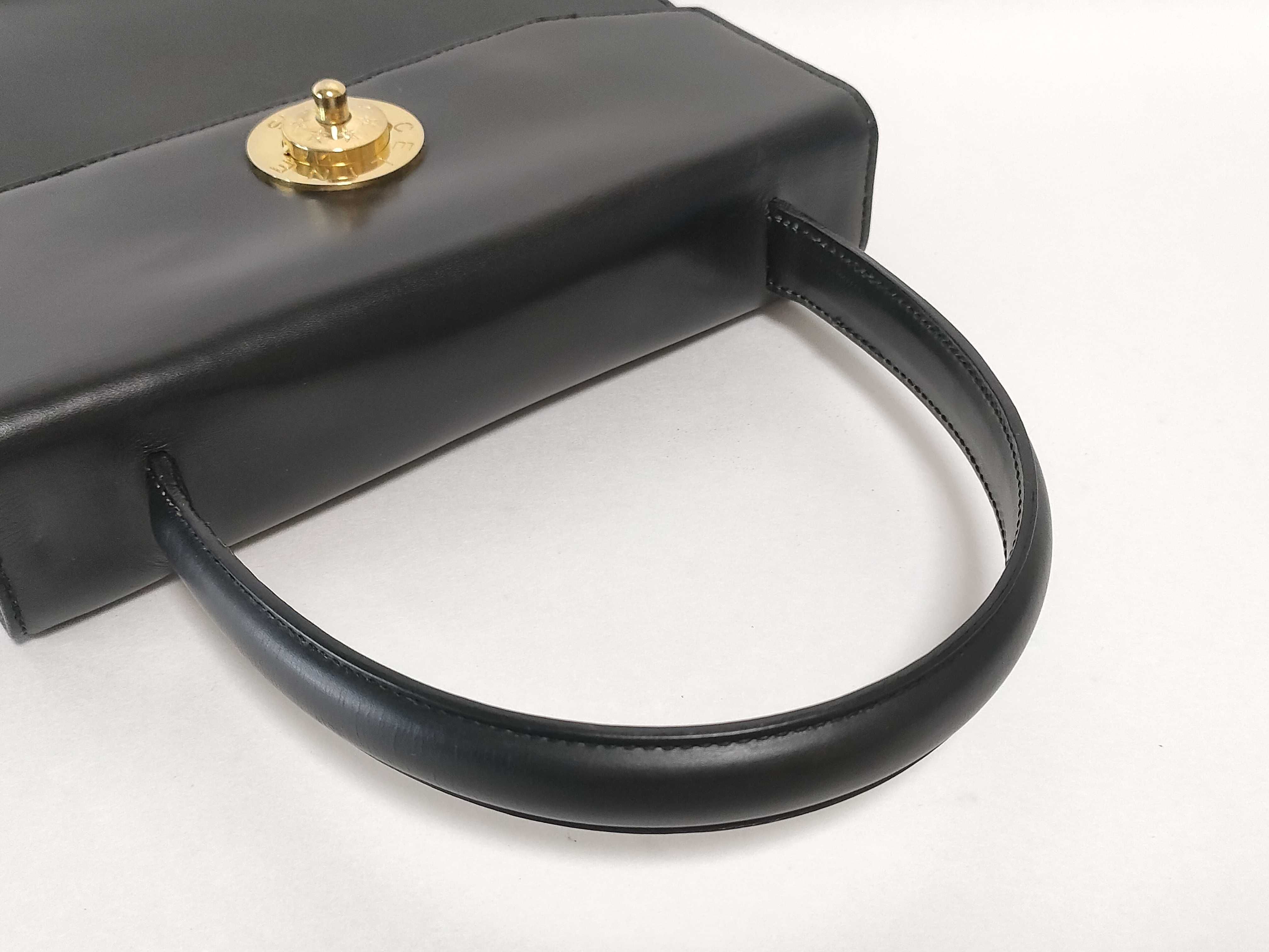 【水曜終了】(10827_0031)CELINE セリーヌ ハンドバッグ 黒