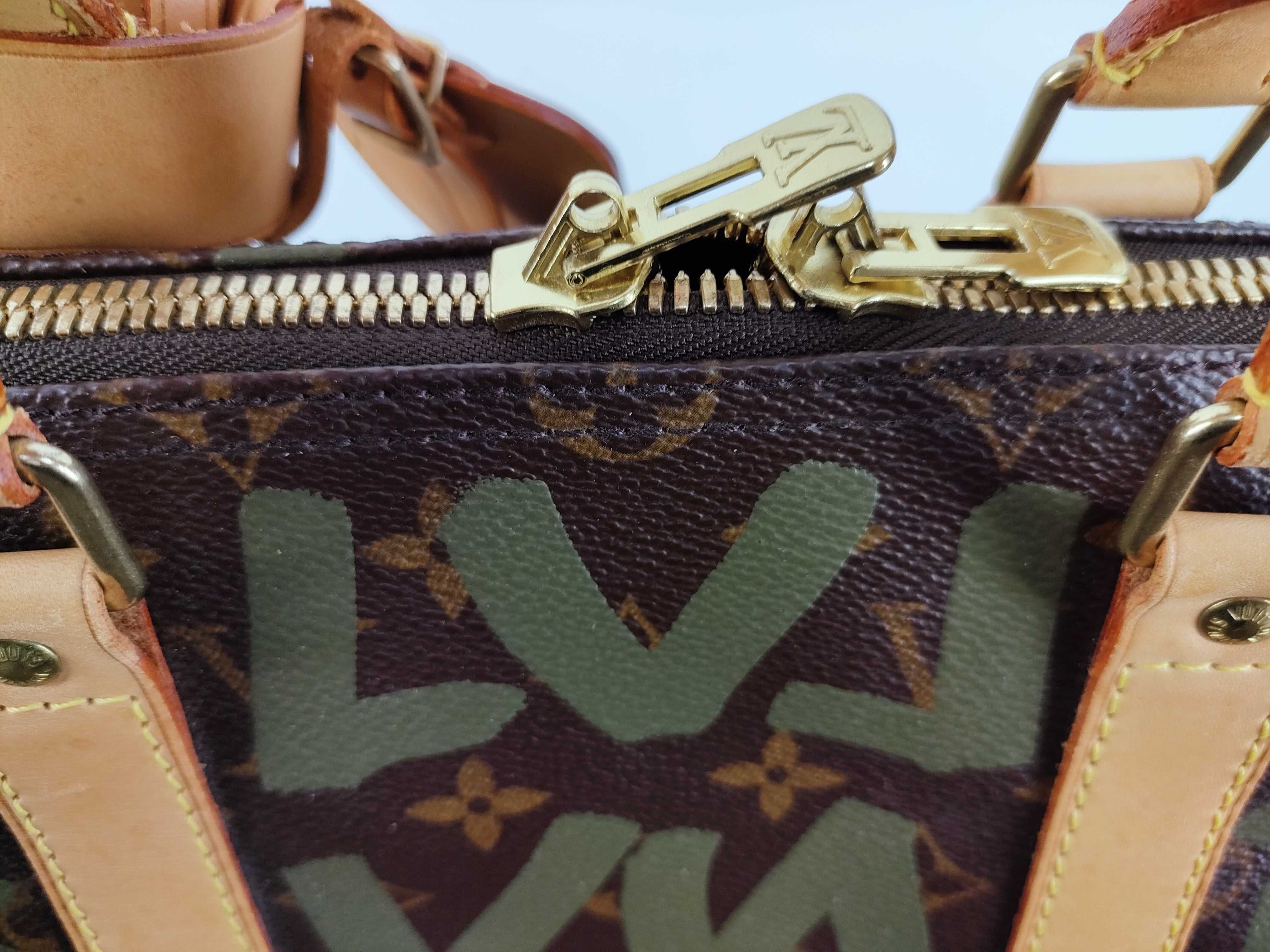 【水曜終了】(10934_0148)LOUIS VUITTON Louis Vuitton モノグラム キーポル50 グラフィティ ボストンバッグ