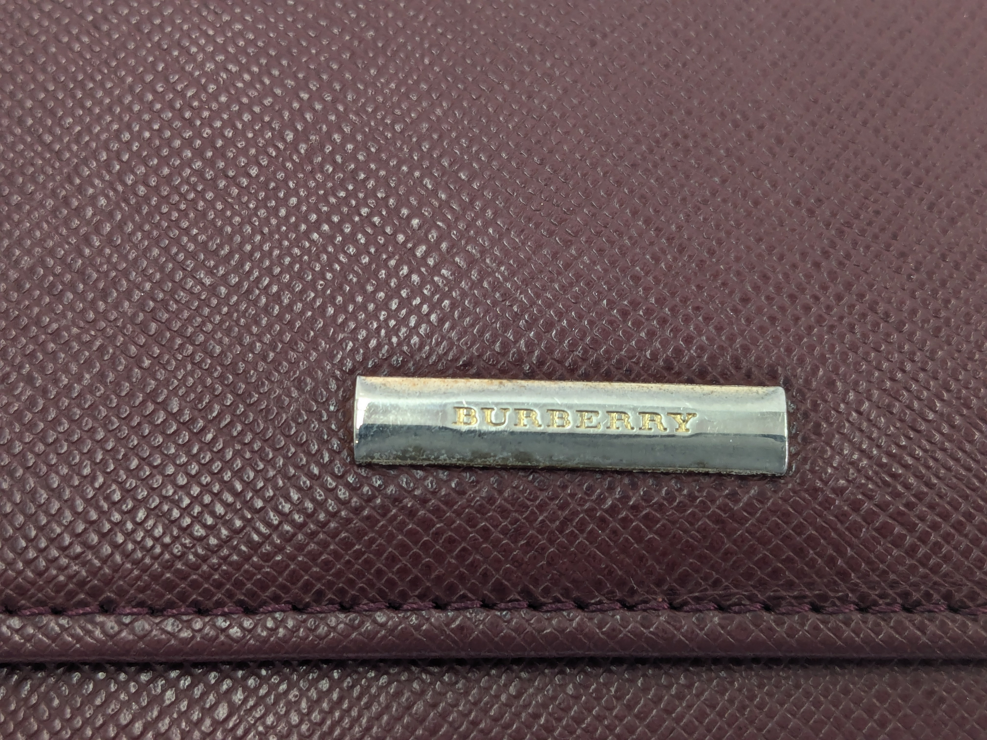 【水曜終了】(10937_0021)BURBERRY バーバリー レザー チェック 財布